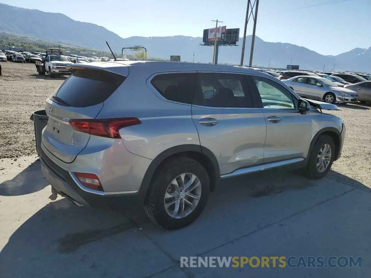 3 fotografías del automóvil dañado 5NMS2CAD1LH199165 HYUNDAI SANTA FE 2020