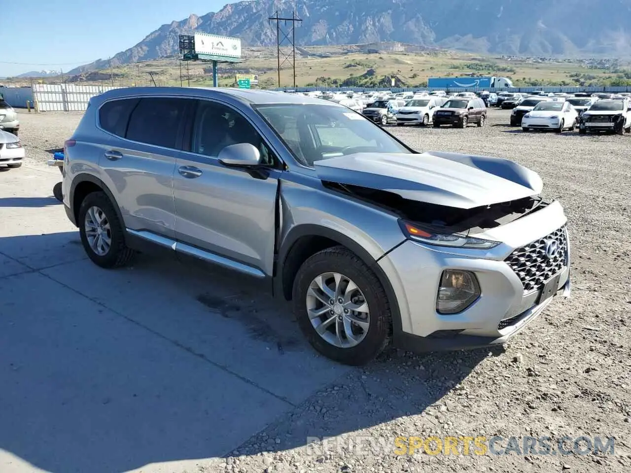 4 fotografías del automóvil dañado 5NMS2CAD1LH199165 HYUNDAI SANTA FE 2020