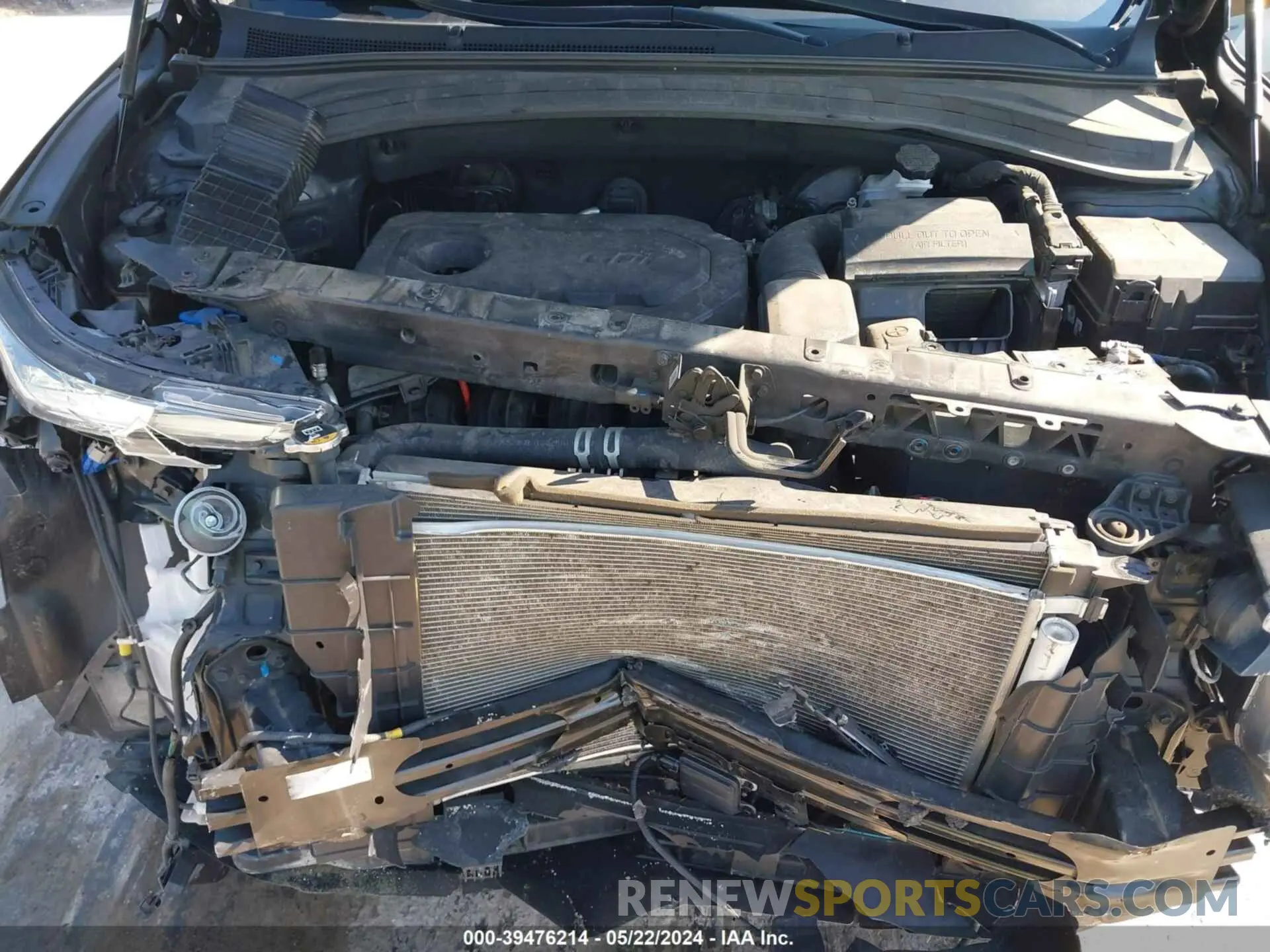 10 fotografías del automóvil dañado 5NMS2CAD1LH229443 HYUNDAI SANTA FE 2020