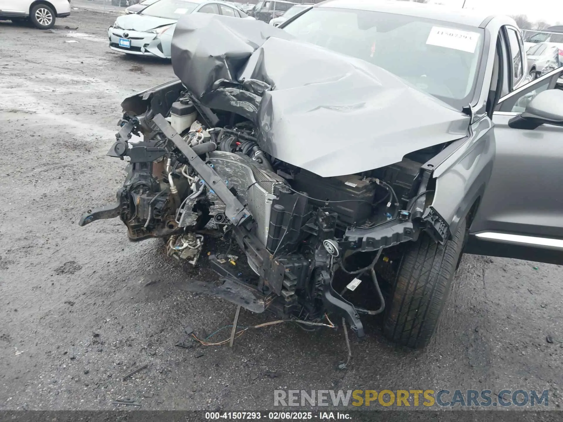 6 fotografías del automóvil dañado 5NMS2CAD2LH149343 HYUNDAI SANTA FE 2020
