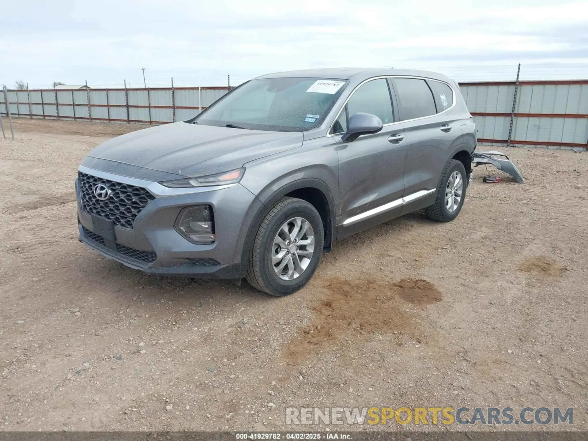 2 fotografías del automóvil dañado 5NMS2CAD3LH149593 HYUNDAI SANTA FE 2020