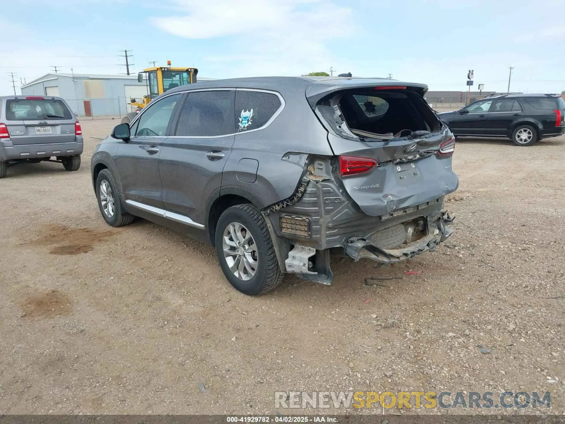 3 fotografías del automóvil dañado 5NMS2CAD3LH149593 HYUNDAI SANTA FE 2020