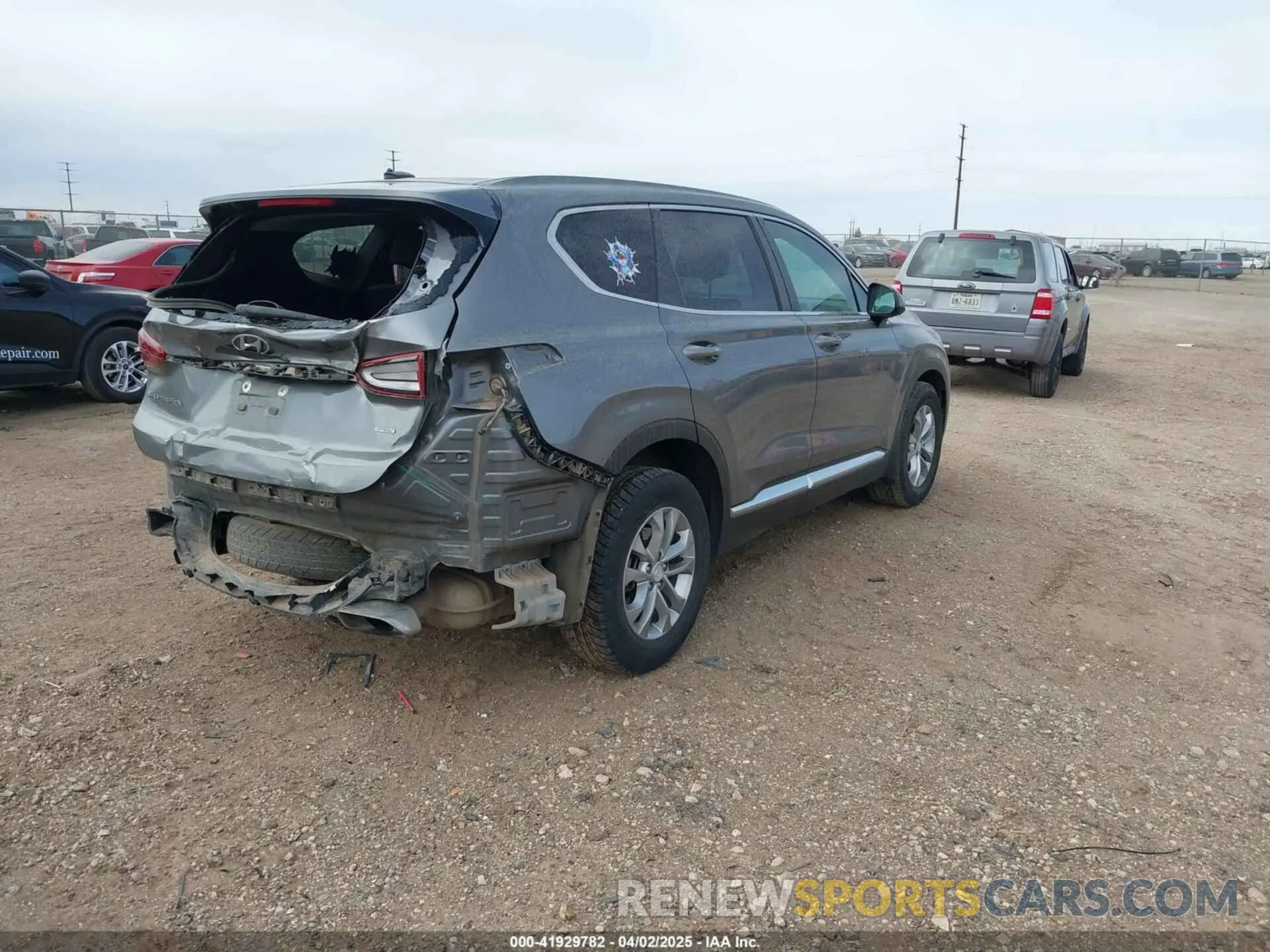 4 fotografías del automóvil dañado 5NMS2CAD3LH149593 HYUNDAI SANTA FE 2020