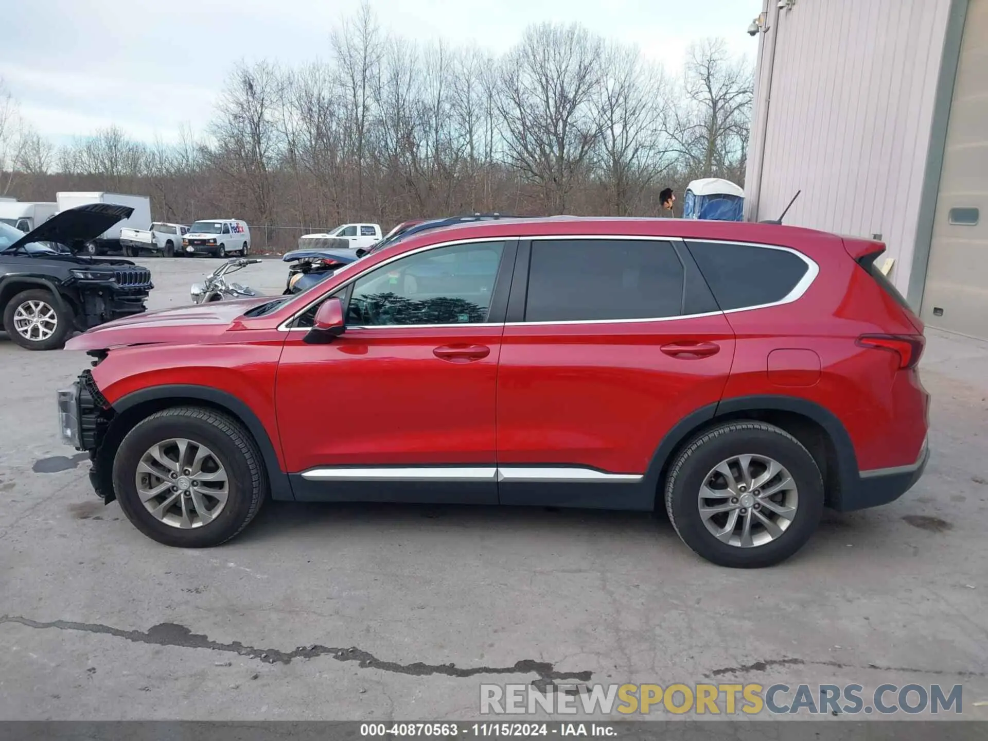 14 fotografías del automóvil dañado 5NMS2CAD3LH169164 HYUNDAI SANTA FE 2020