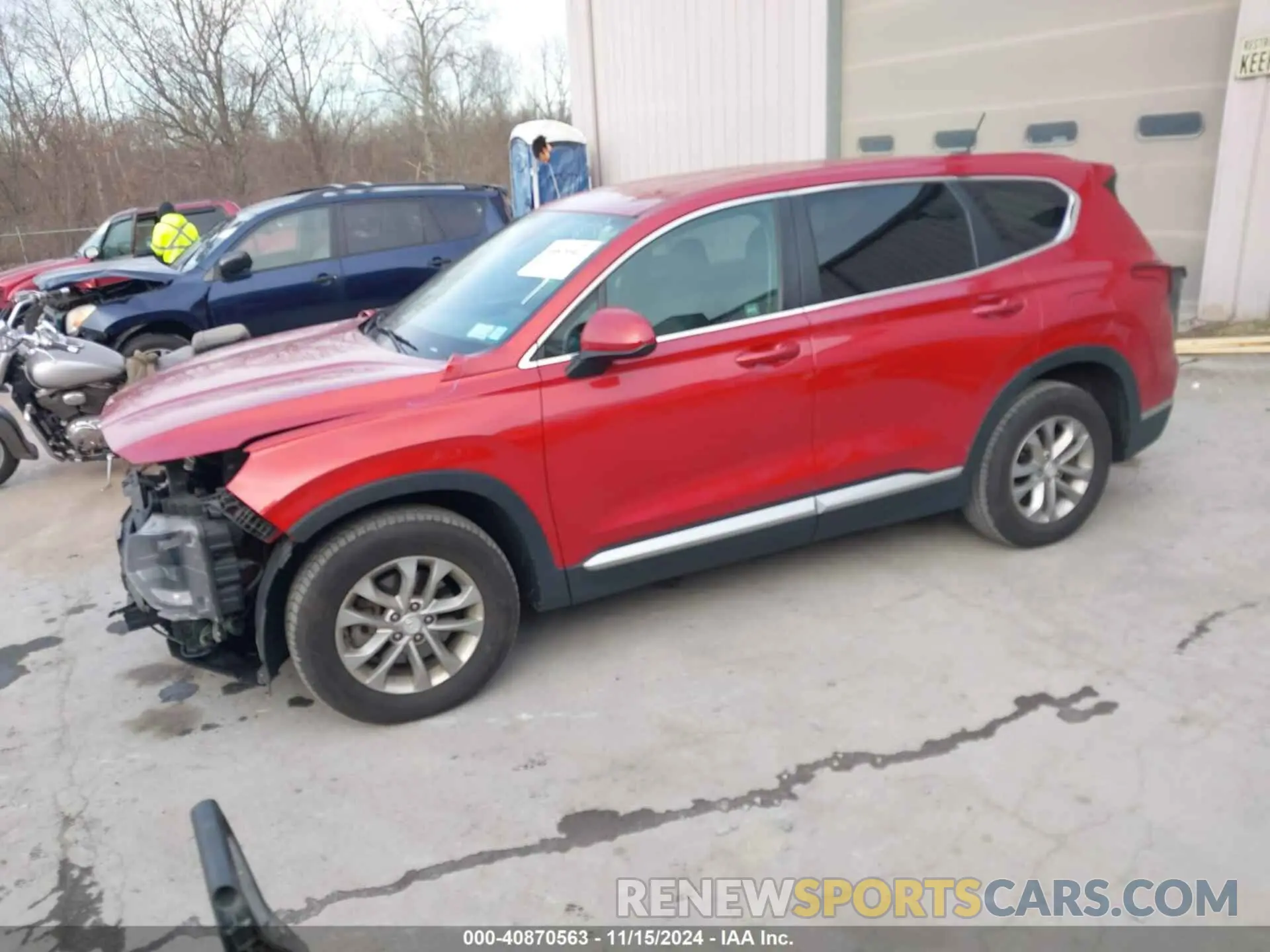 2 fotografías del automóvil dañado 5NMS2CAD3LH169164 HYUNDAI SANTA FE 2020