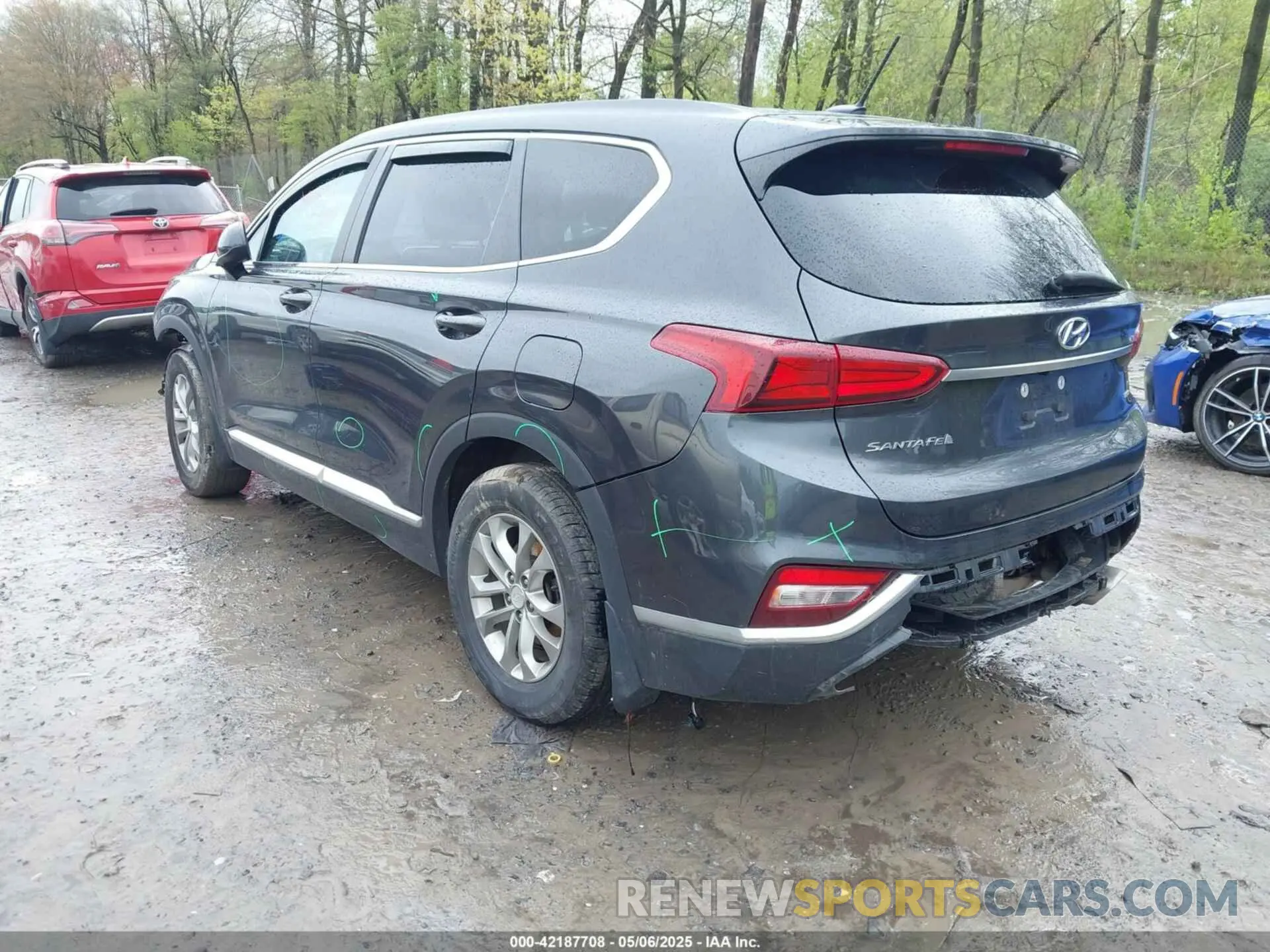 3 fotografías del automóvil dañado 5NMS2CAD4LH245958 HYUNDAI SANTA FE 2020