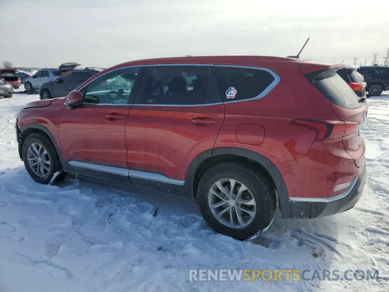 2 fotografías del automóvil dañado 5NMS2CAD5LH174270 HYUNDAI SANTA FE 2020