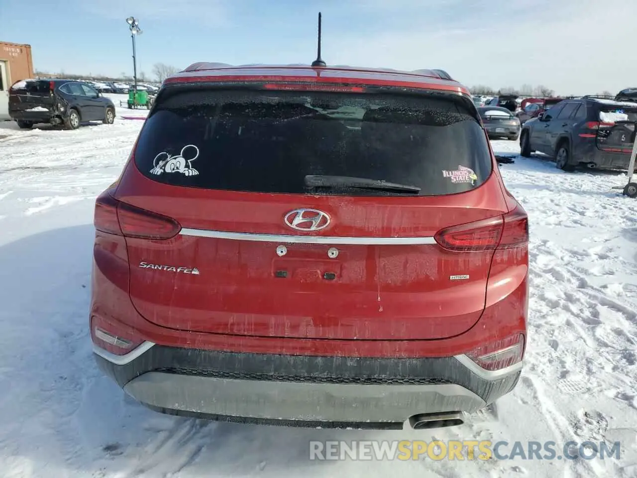 6 fotografías del automóvil dañado 5NMS2CAD5LH174270 HYUNDAI SANTA FE 2020