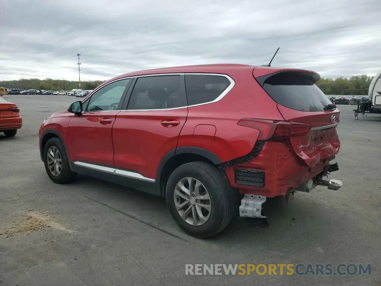 2 fotografías del automóvil dañado 5NMS2CAD5LH221782 HYUNDAI SANTA FE 2020