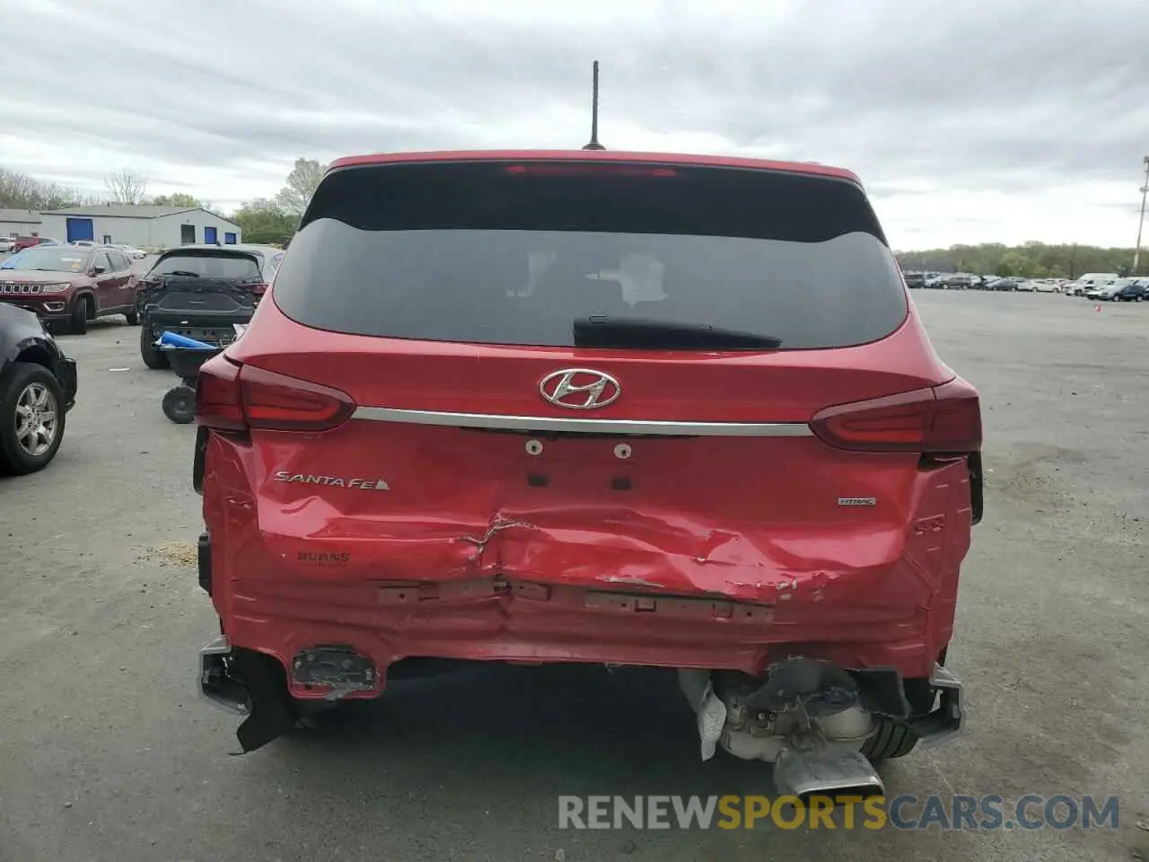 6 fotografías del automóvil dañado 5NMS2CAD5LH221782 HYUNDAI SANTA FE 2020