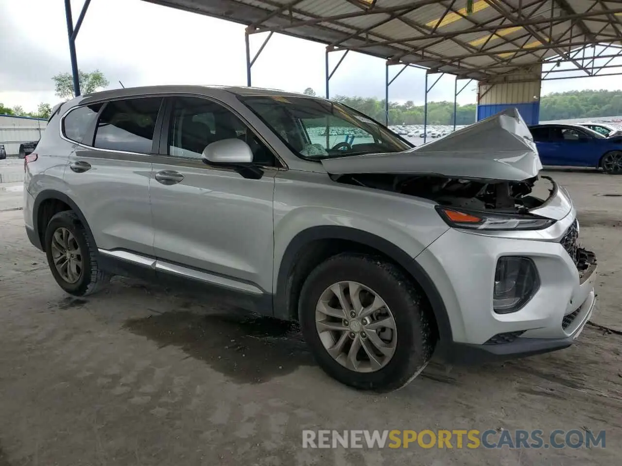 4 fotografías del automóvil dañado 5NMS2CAD9LH141272 HYUNDAI SANTA FE 2020