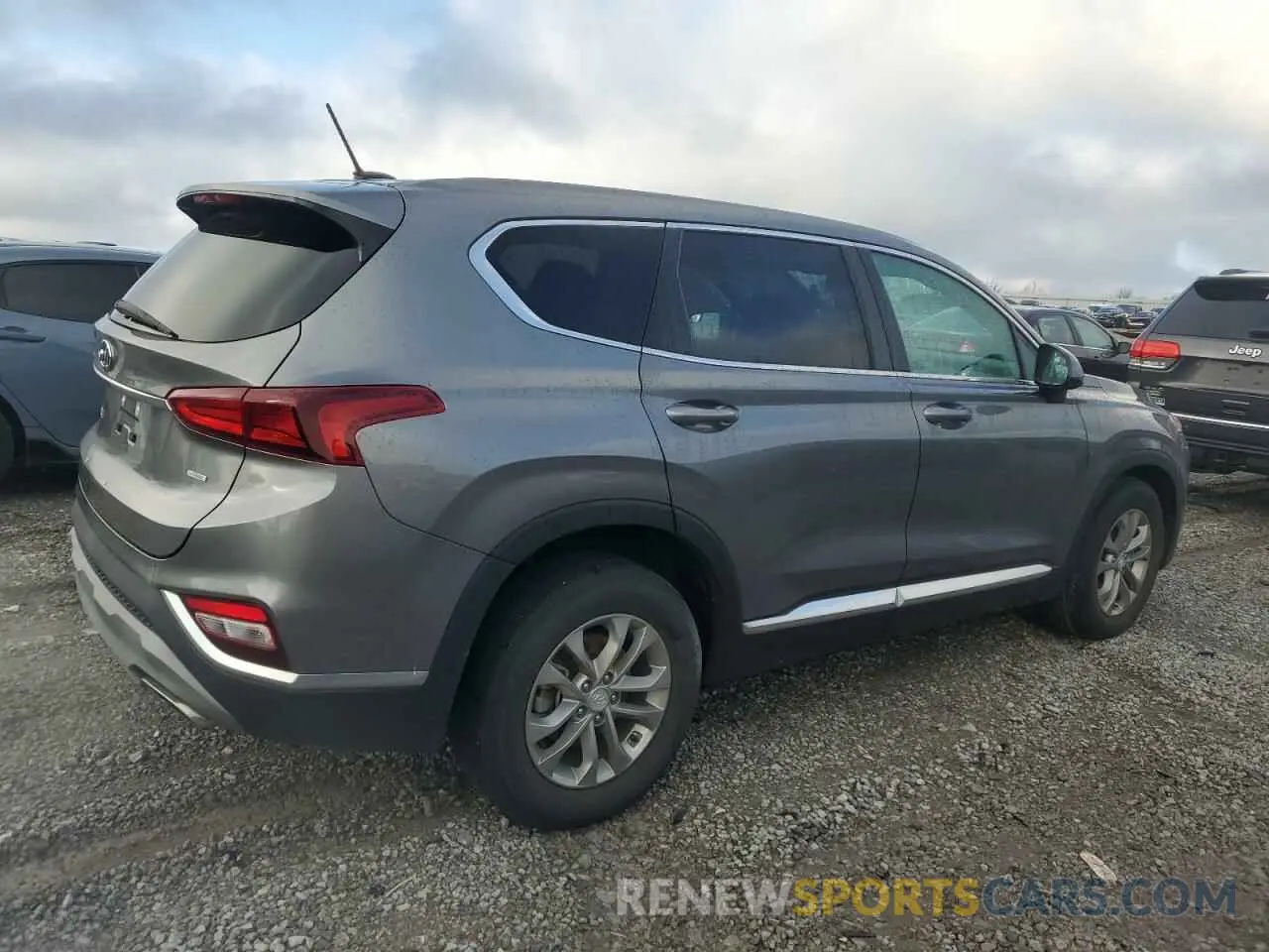 3 fotografías del automóvil dañado 5NMS2CADXLH170733 HYUNDAI SANTA FE 2020