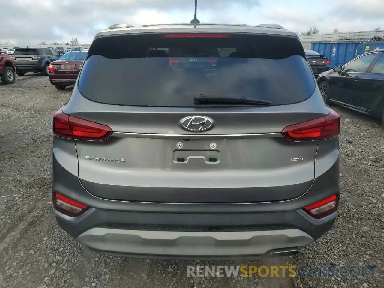6 fotografías del automóvil dañado 5NMS2CADXLH170733 HYUNDAI SANTA FE 2020