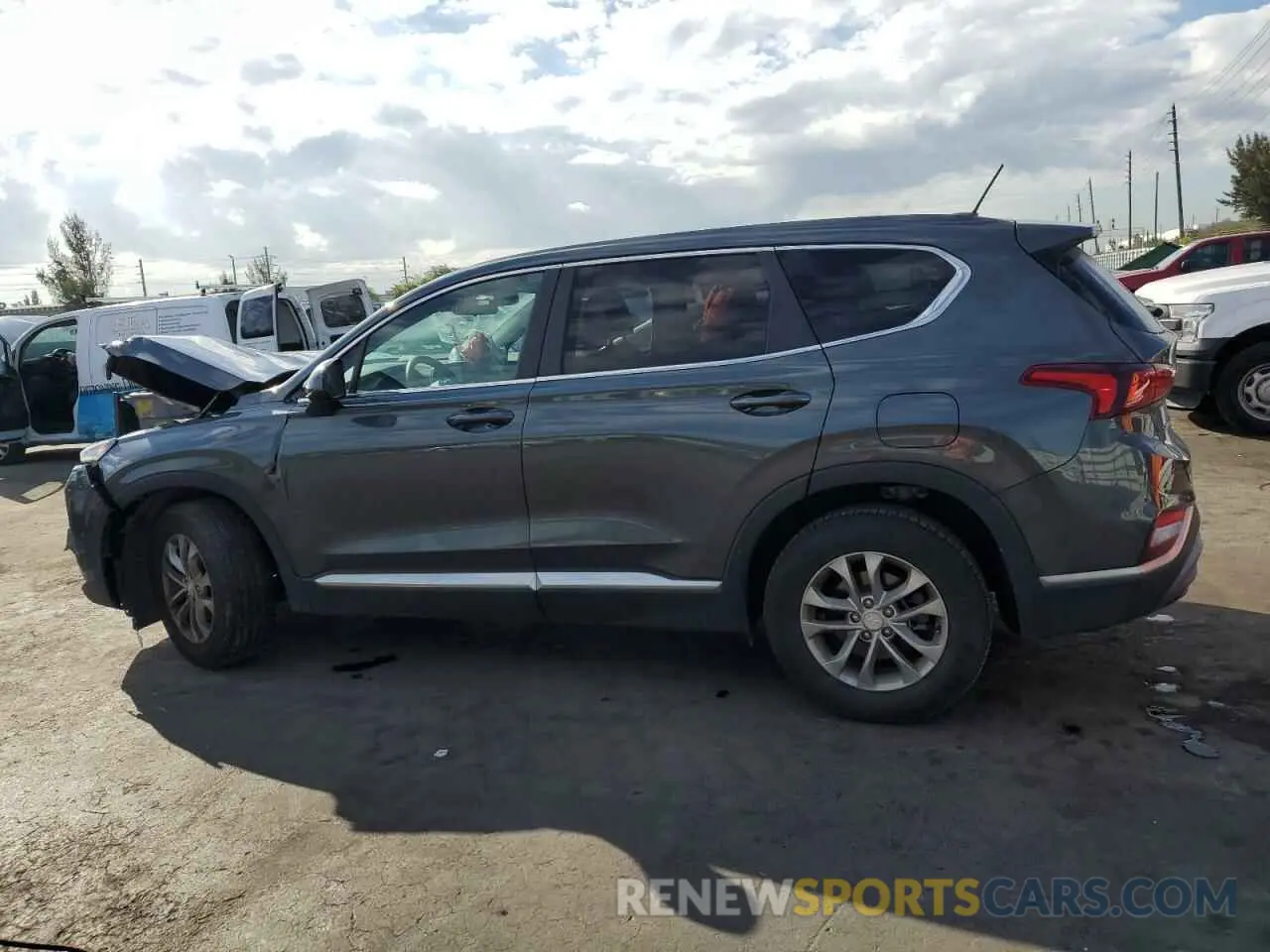 2 fotografías del automóvil dañado 5NMS2CADXLH218344 HYUNDAI SANTA FE 2020