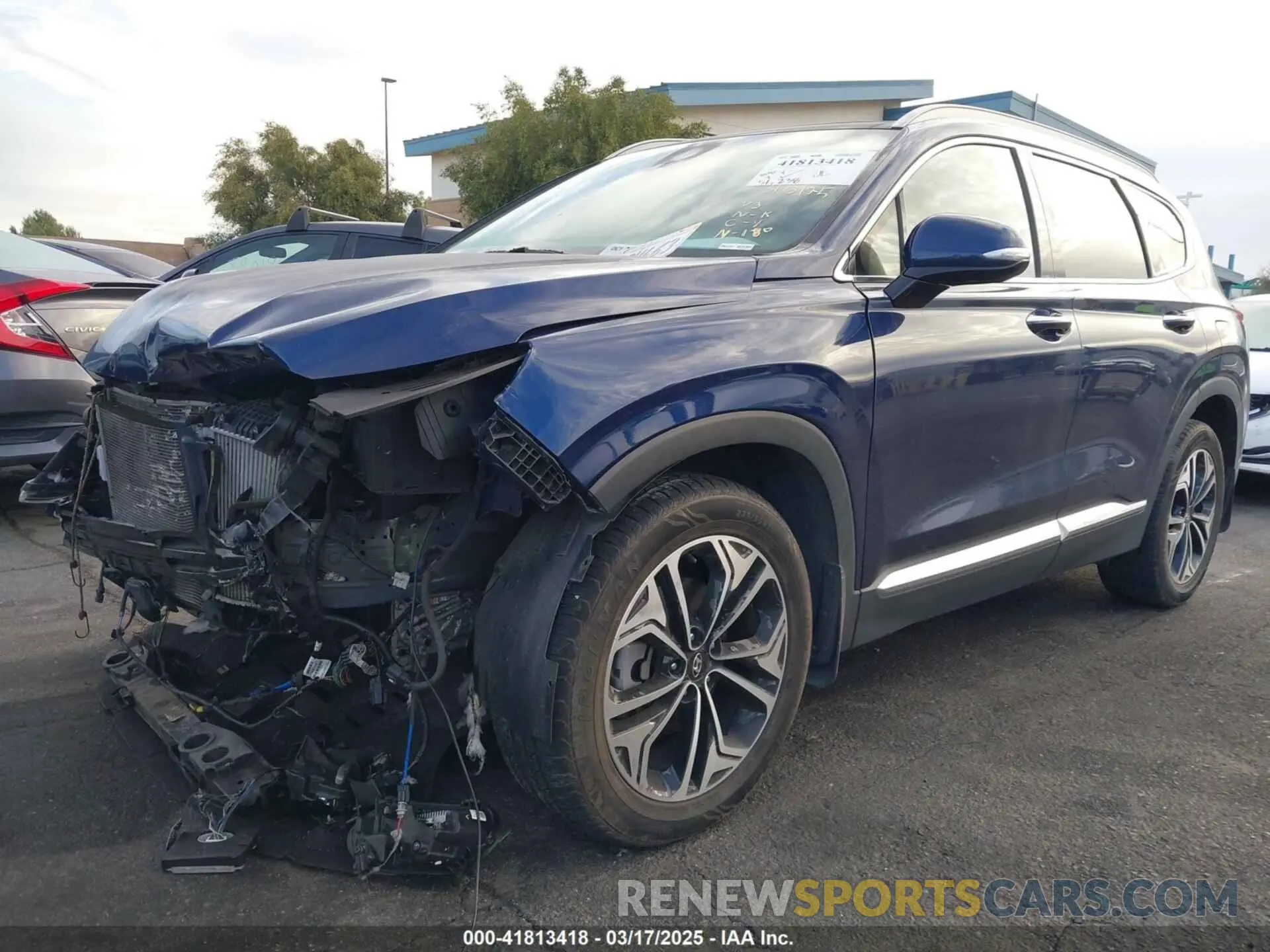 2 fotografías del automóvil dañado 5NMS33AA2LH156683 HYUNDAI SANTA FE 2020