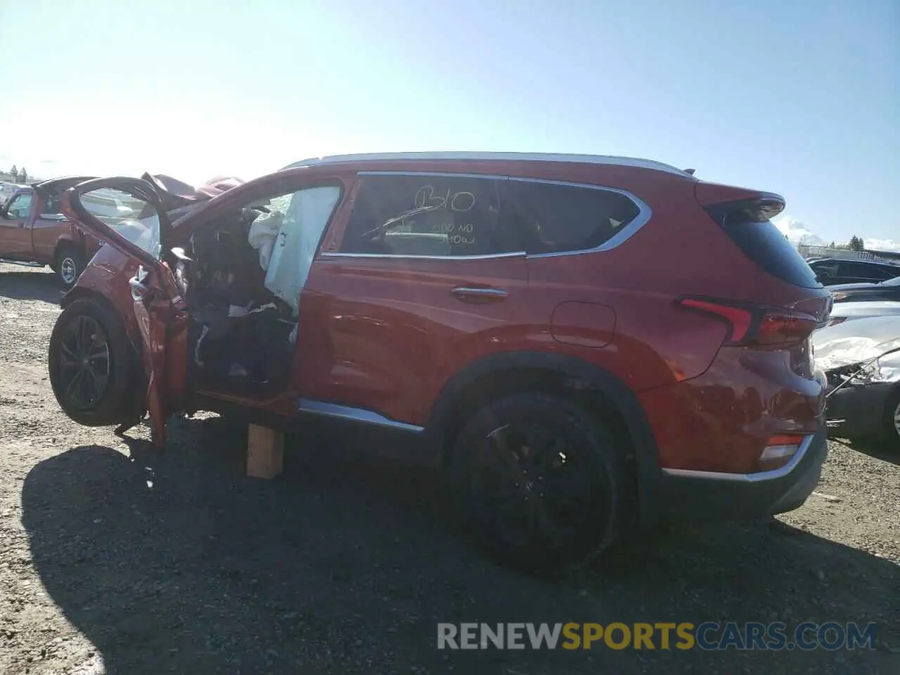 2 fotografías del automóvil dañado 5NMS33AA5LH237242 HYUNDAI SANTA FE 2020