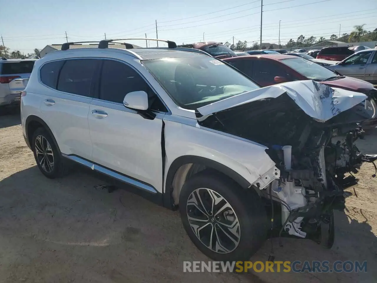 4 fotografías del automóvil dañado 5NMS33AA6LH283176 HYUNDAI SANTA FE 2020