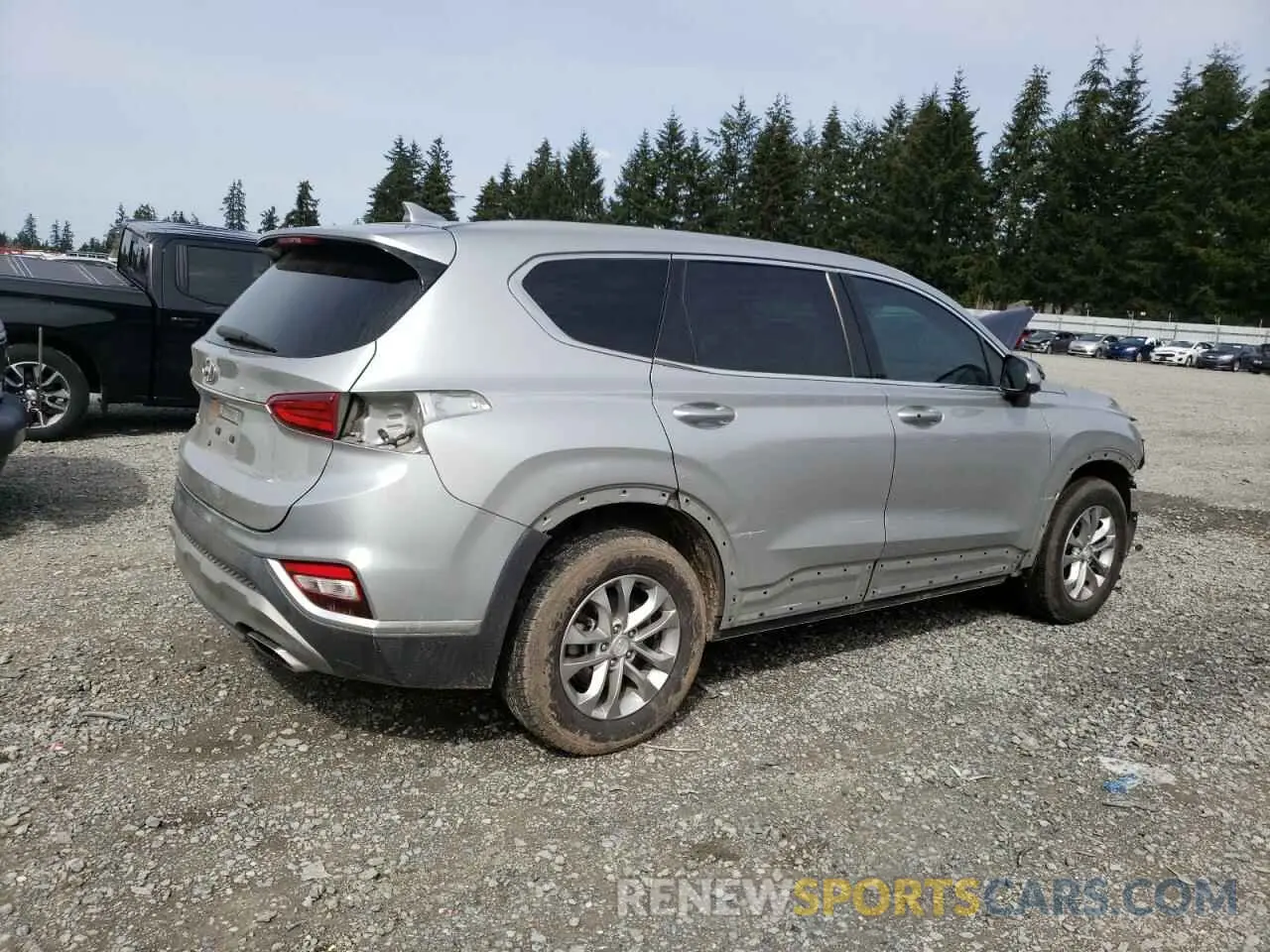 3 fotografías del automóvil dañado 5NMS33AD1LH223493 HYUNDAI SANTA FE 2020