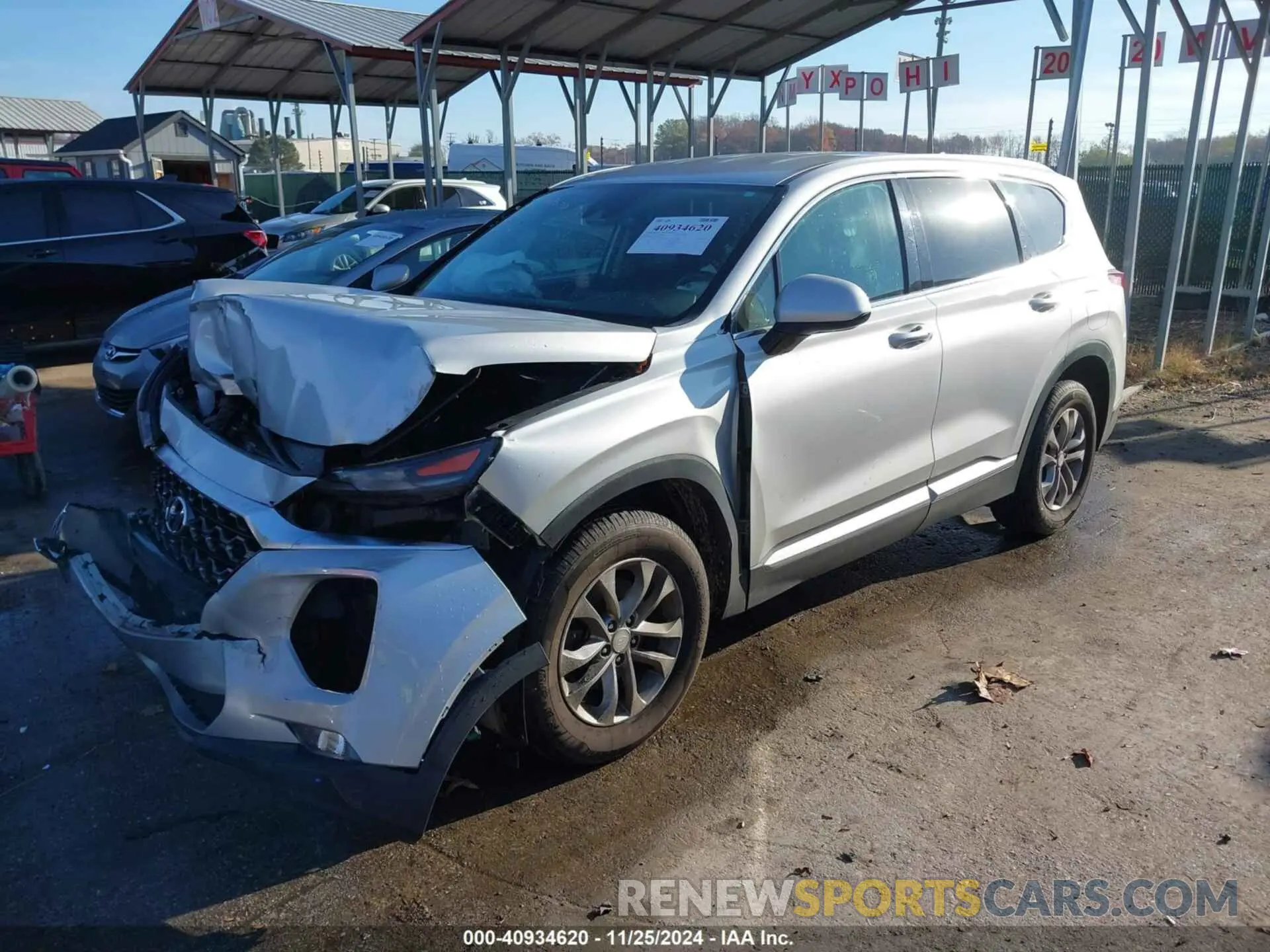 2 fotografías del automóvil dañado 5NMS33AD3LH145797 HYUNDAI SANTA FE 2020