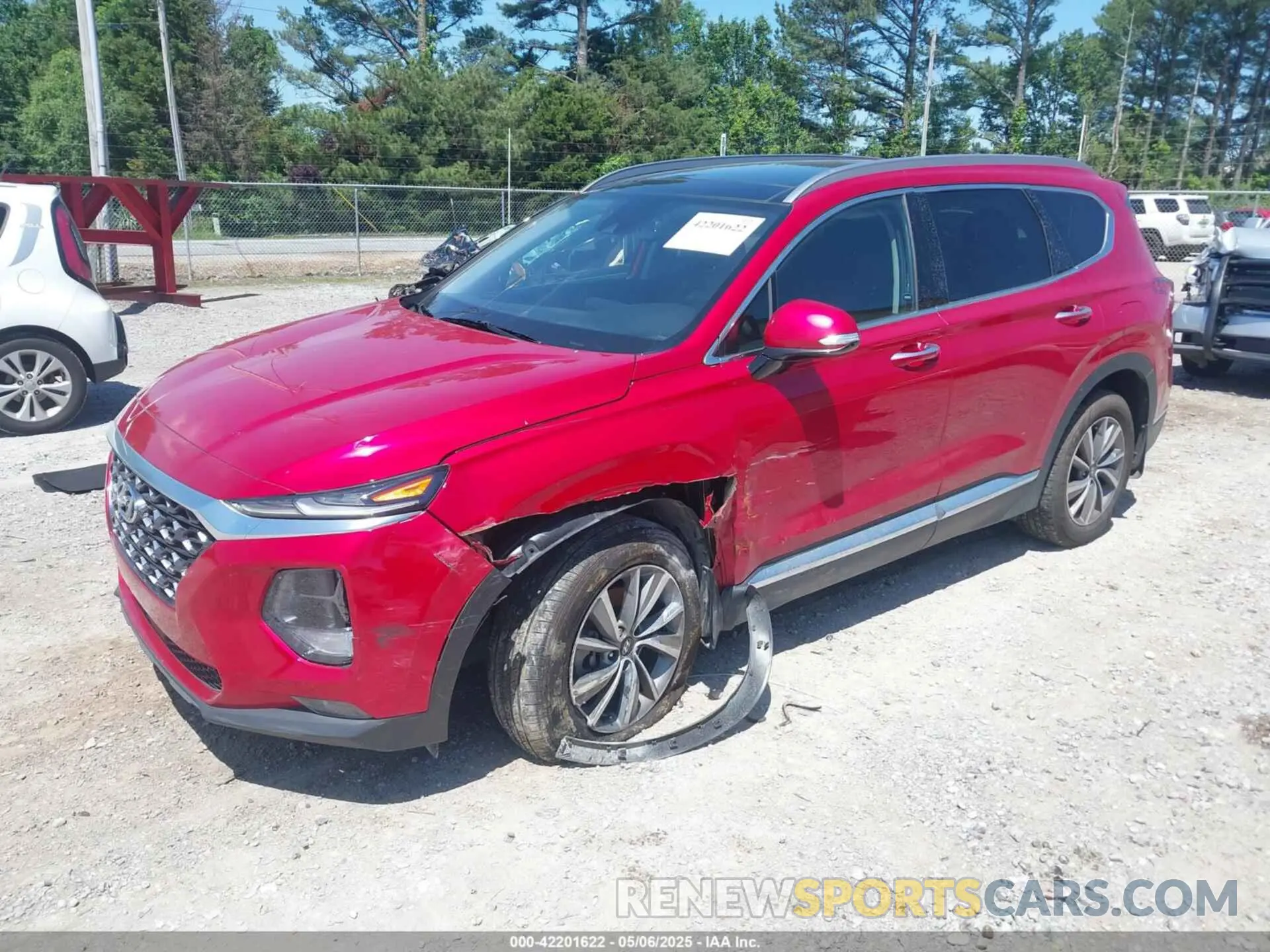 2 fotografías del automóvil dañado 5NMS33AD3LH291553 HYUNDAI SANTA FE 2020