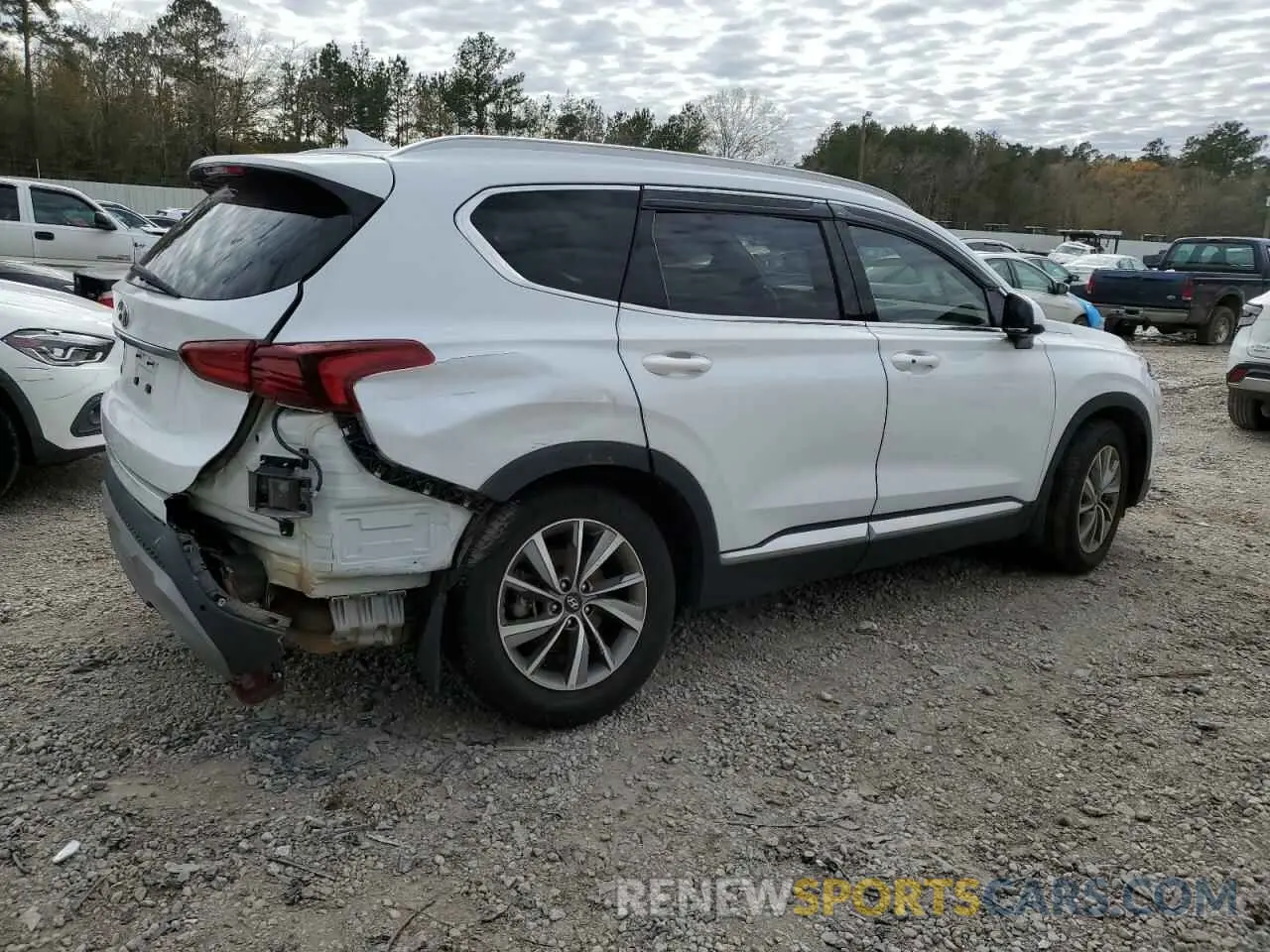 3 fotografías del automóvil dañado 5NMS33AD4LH248968 HYUNDAI SANTA FE 2020