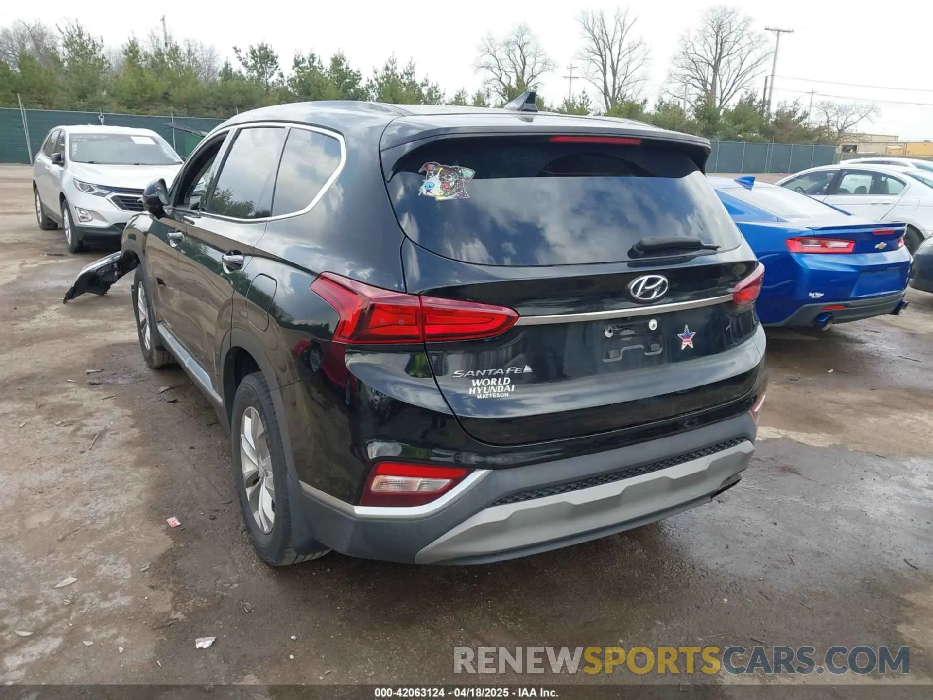 3 fotografías del automóvil dañado 5NMS33AD5LH221648 HYUNDAI SANTA FE 2020