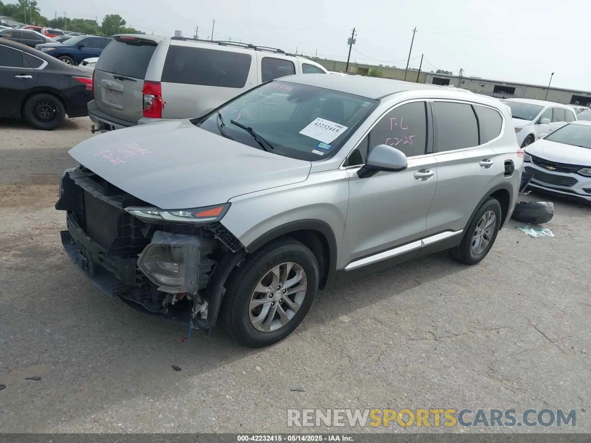 2 fotografías del automóvil dañado 5NMS33AD7LH228875 HYUNDAI SANTA FE 2020