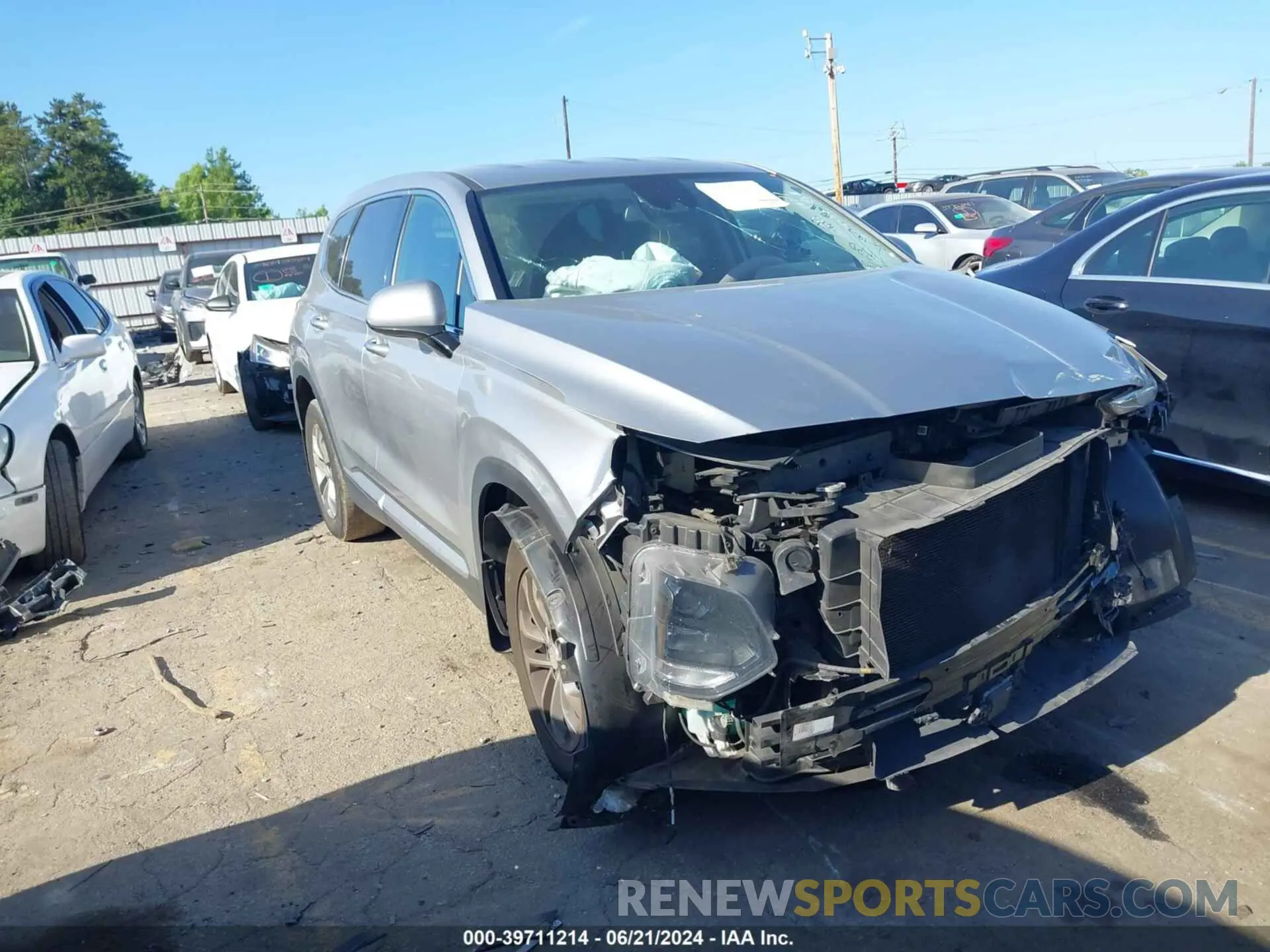 1 fotografías del automóvil dañado 5NMS33AD8LH190251 HYUNDAI SANTA FE 2020
