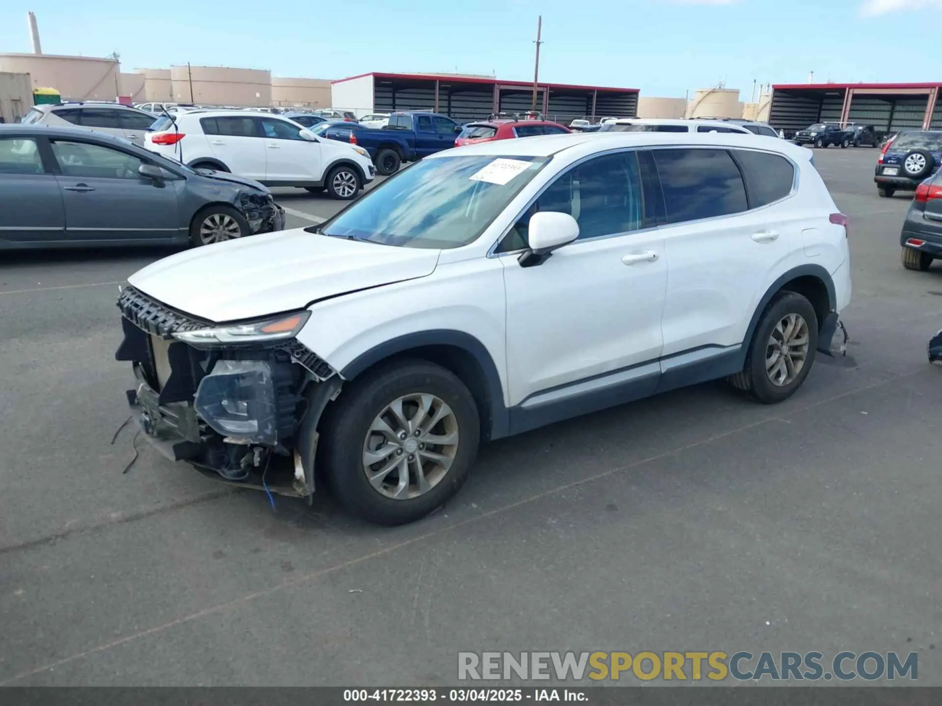2 fotografías del automóvil dañado 5NMS33AD8LH215441 HYUNDAI SANTA FE 2020
