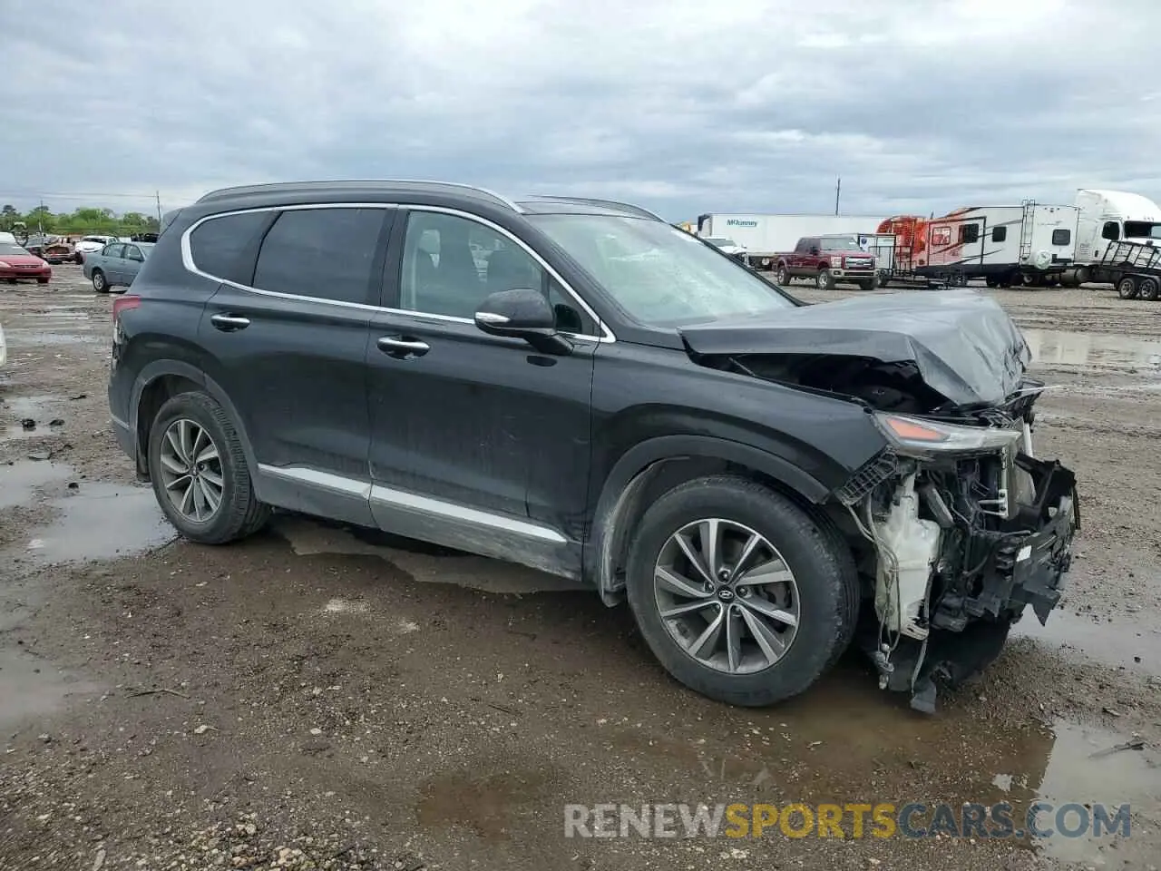 4 fotografías del automóvil dañado 5NMS33AD8LH218419 HYUNDAI SANTA FE 2020