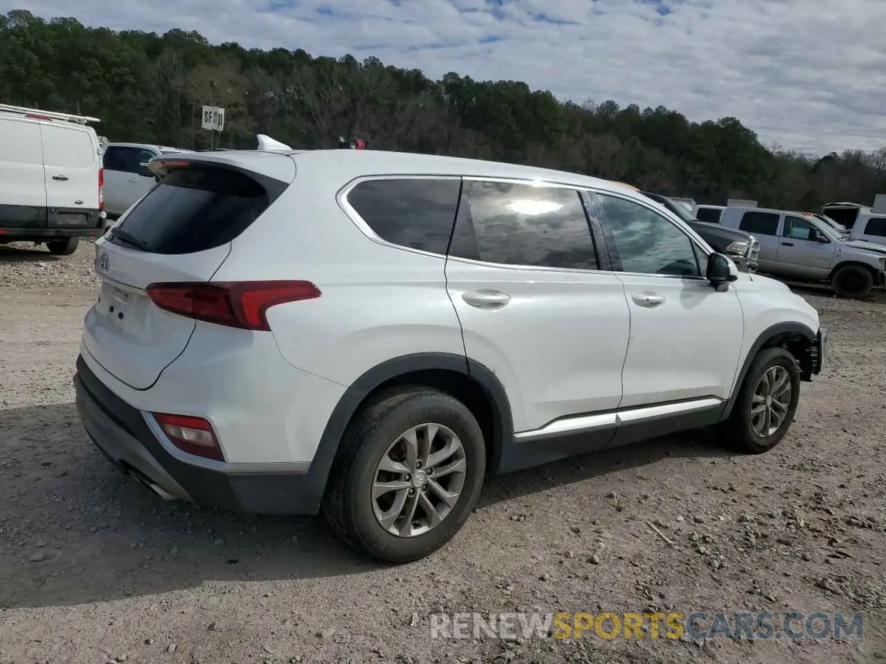 3 fotografías del automóvil dañado 5NMS33AD8LH280547 HYUNDAI SANTA FE 2020