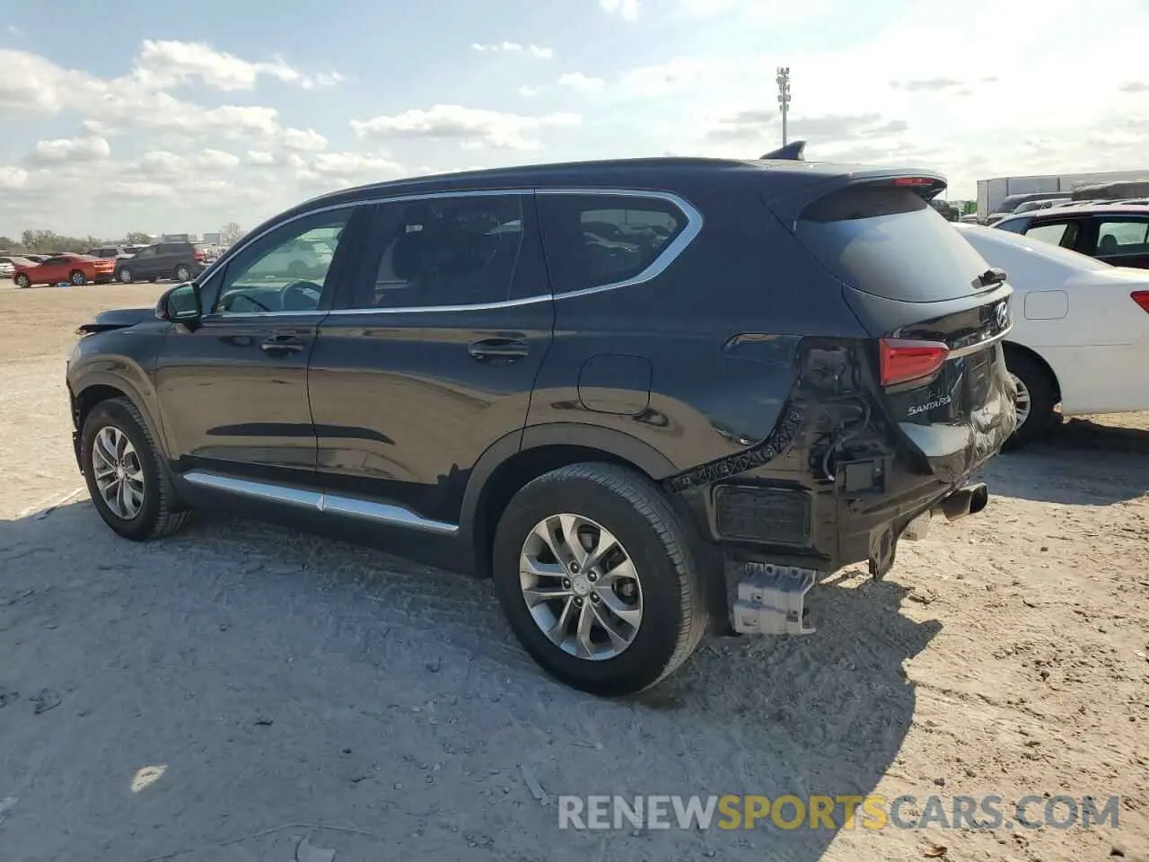 2 fotografías del automóvil dañado 5NMS33AD9LH239019 HYUNDAI SANTA FE 2020