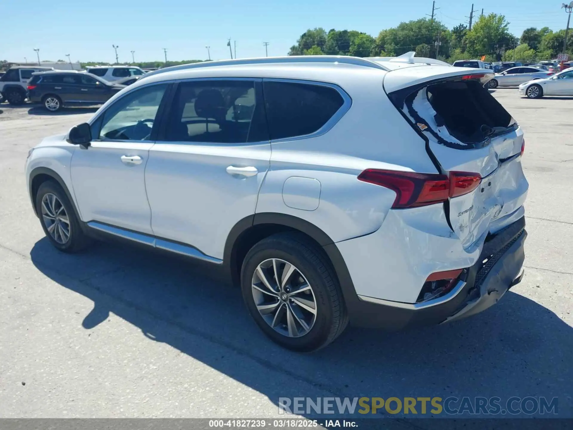 3 fotografías del automóvil dañado 5NMS33AD9LH243166 HYUNDAI SANTA FE 2020