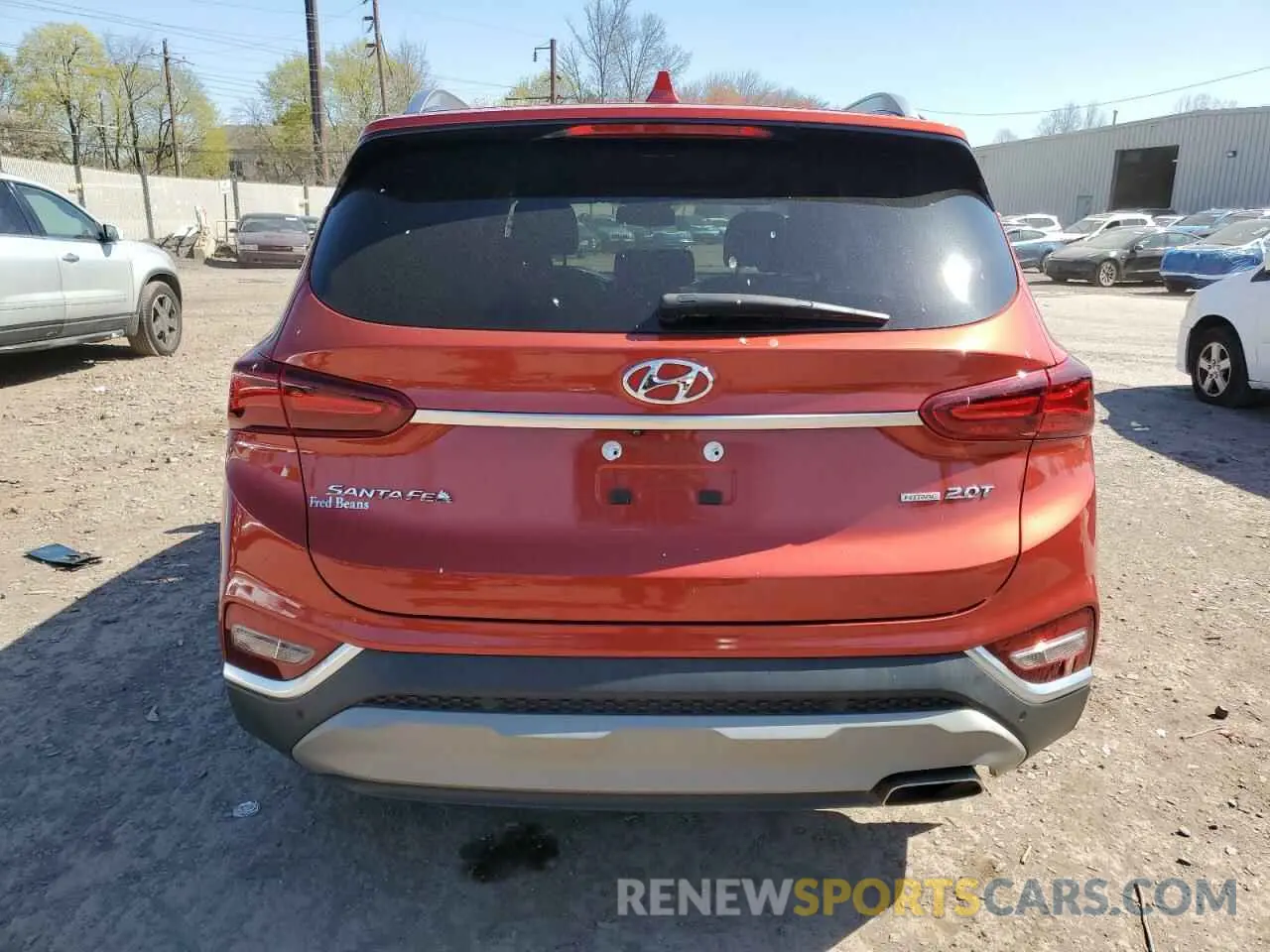 6 fotografías del automóvil dañado 5NMS3CAAXLH186434 HYUNDAI SANTA FE 2020