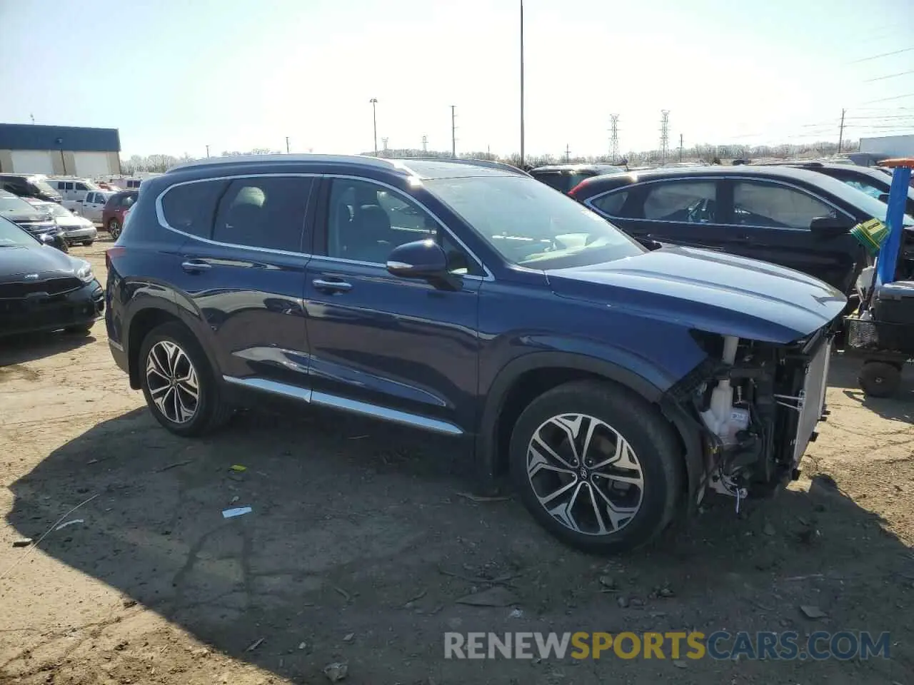 4 fotografías del automóvil dañado 5NMS3CAAXLH231226 HYUNDAI SANTA FE 2020