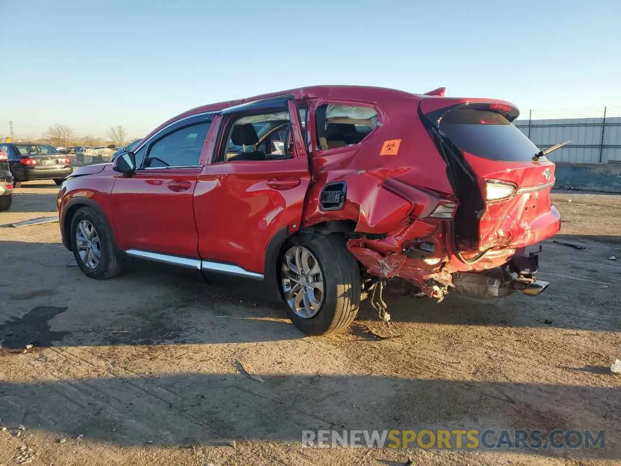 2 fotografías del automóvil dañado 5NMS3CAD0LH196495 HYUNDAI SANTA FE 2020