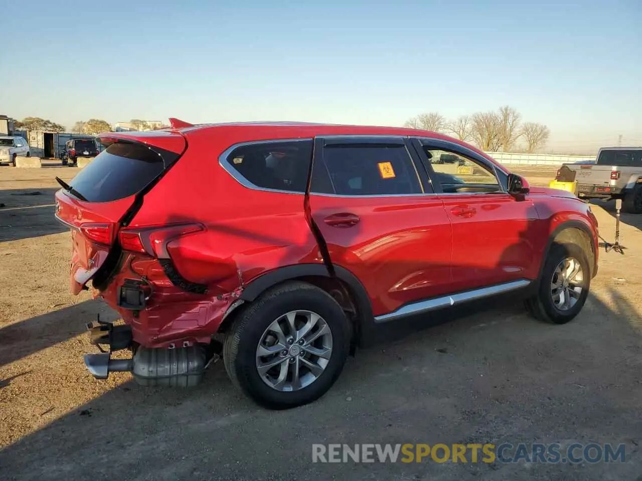 3 fotografías del automóvil dañado 5NMS3CAD0LH196495 HYUNDAI SANTA FE 2020