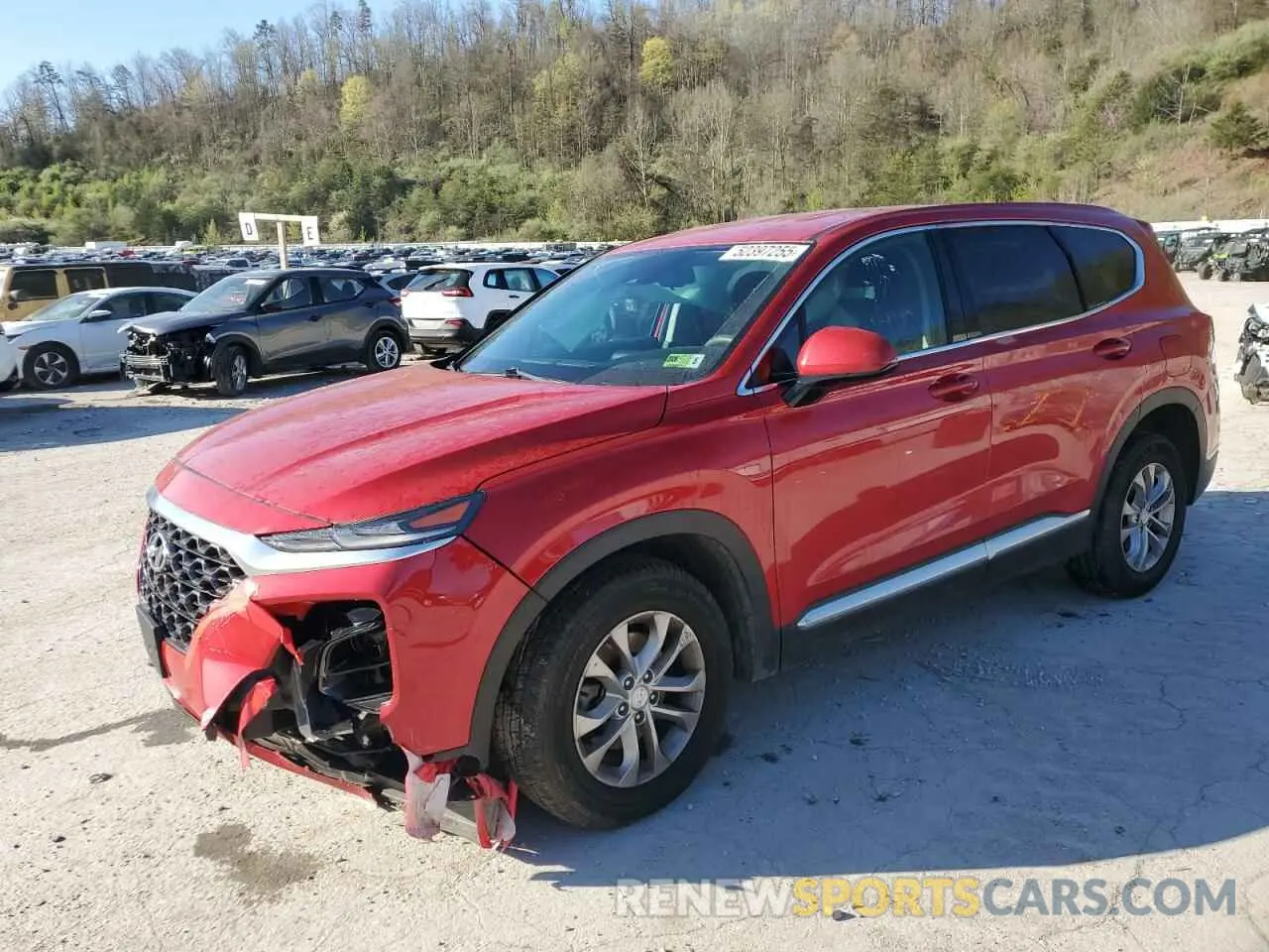 1 fotografías del automóvil dañado 5NMS3CAD0LH231987 HYUNDAI SANTA FE 2020