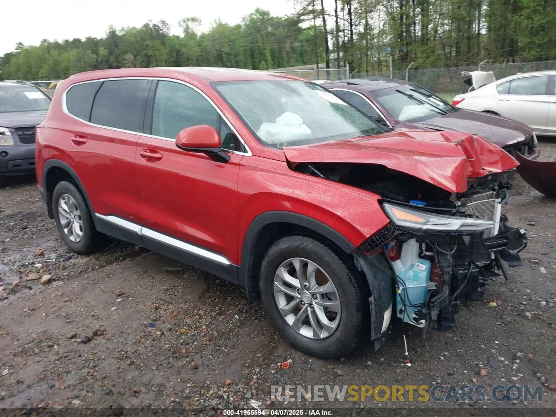 1 fotografías del automóvil dañado 5NMS3CAD0LH236168 HYUNDAI SANTA FE 2020