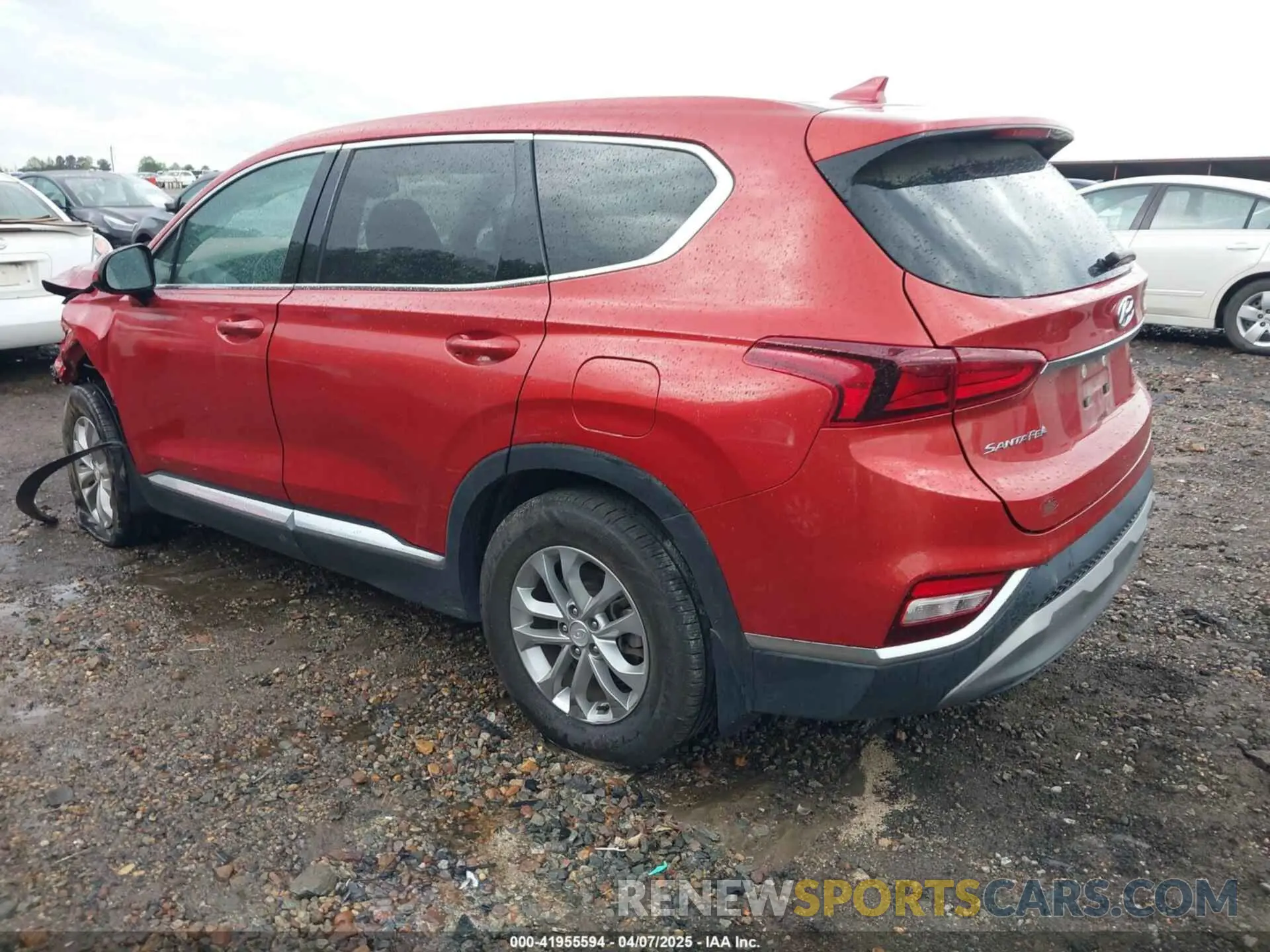 3 fotografías del automóvil dañado 5NMS3CAD0LH236168 HYUNDAI SANTA FE 2020