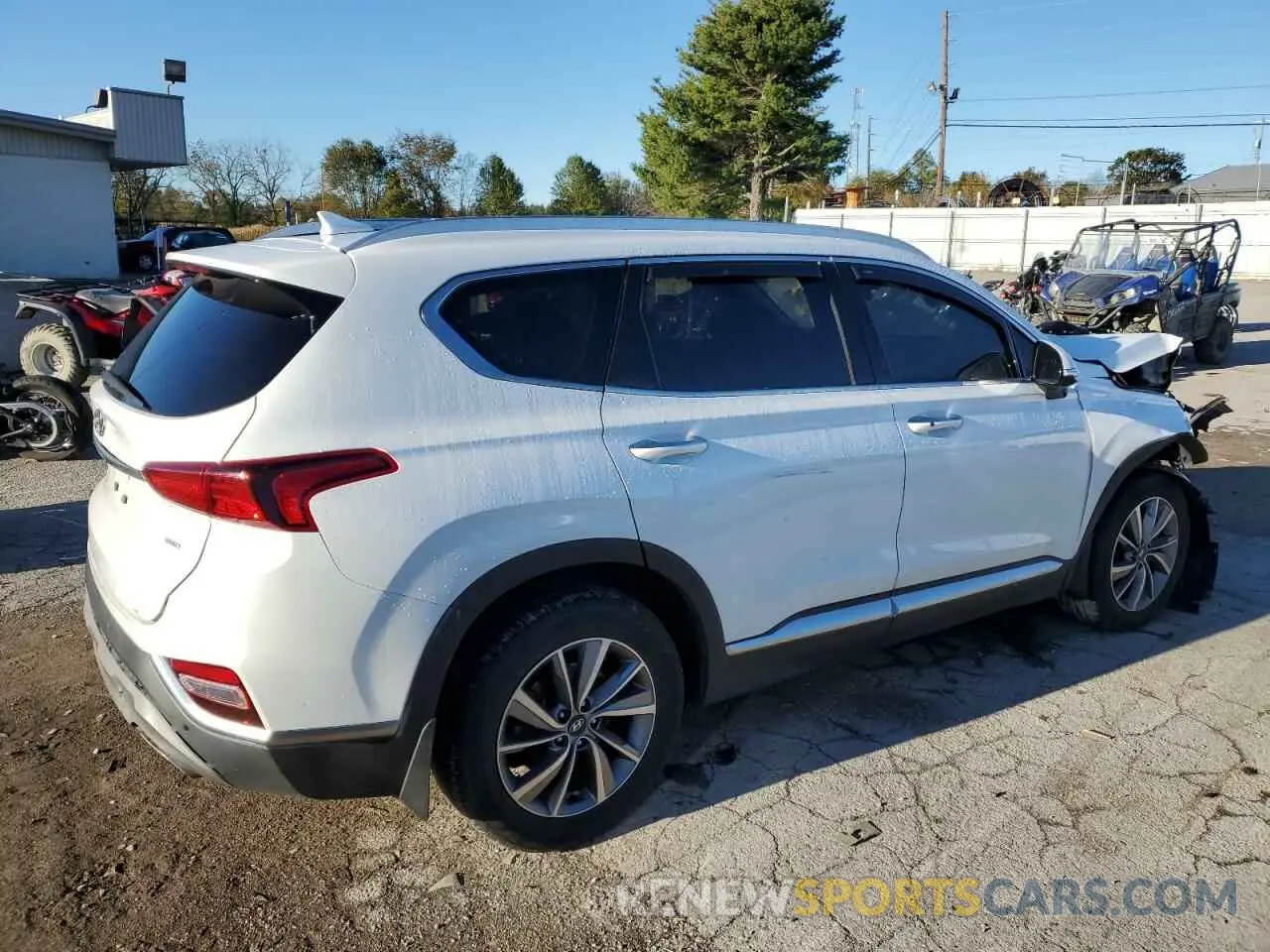 3 fotografías del automóvil dañado 5NMS3CAD0LH281174 HYUNDAI SANTA FE 2020