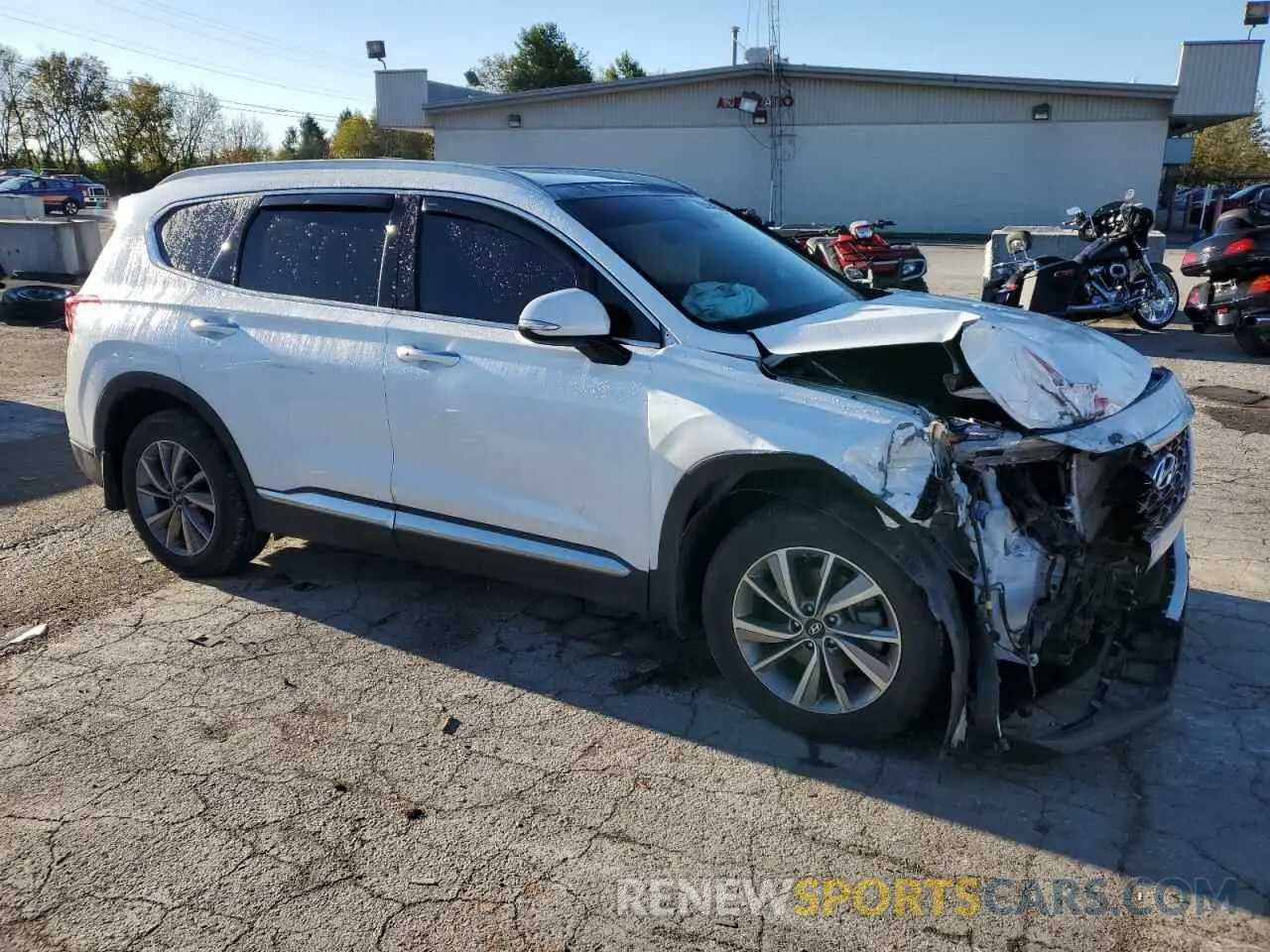 4 fotografías del automóvil dañado 5NMS3CAD0LH281174 HYUNDAI SANTA FE 2020