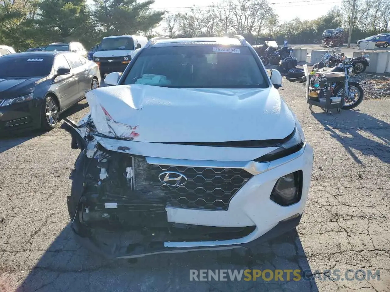 5 fotografías del automóvil dañado 5NMS3CAD0LH281174 HYUNDAI SANTA FE 2020