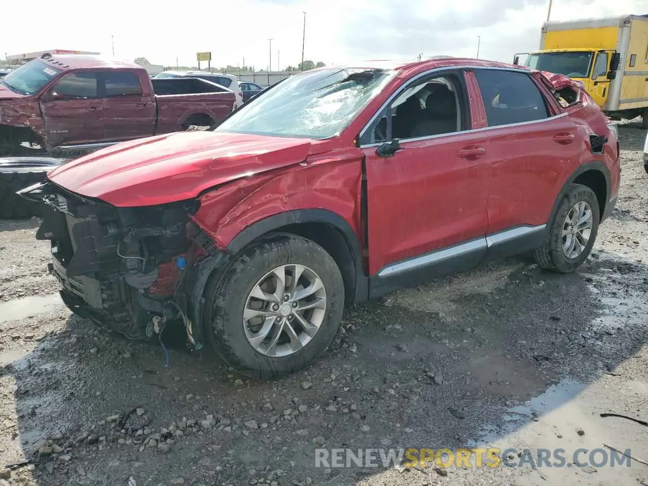 1 fotografías del automóvil dañado 5NMS3CAD0LH296578 HYUNDAI SANTA FE 2020