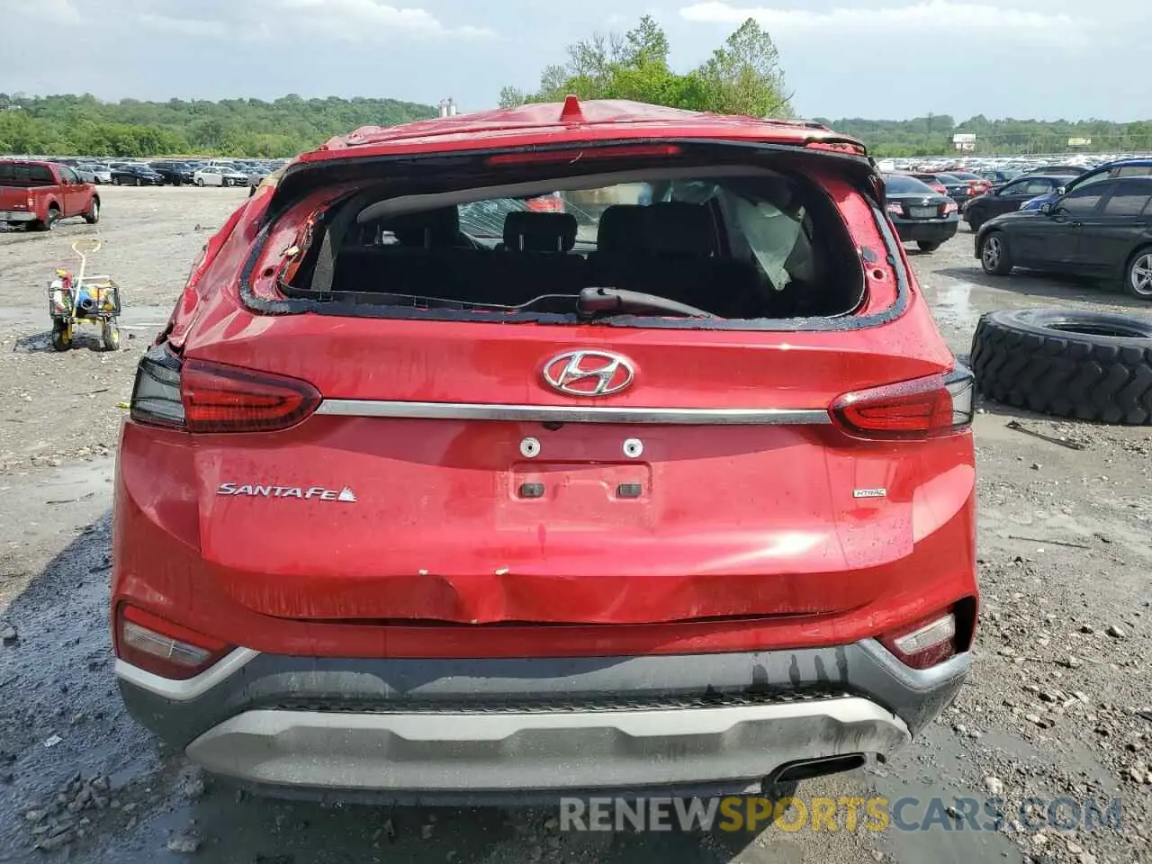 6 fotografías del automóvil dañado 5NMS3CAD0LH296578 HYUNDAI SANTA FE 2020
