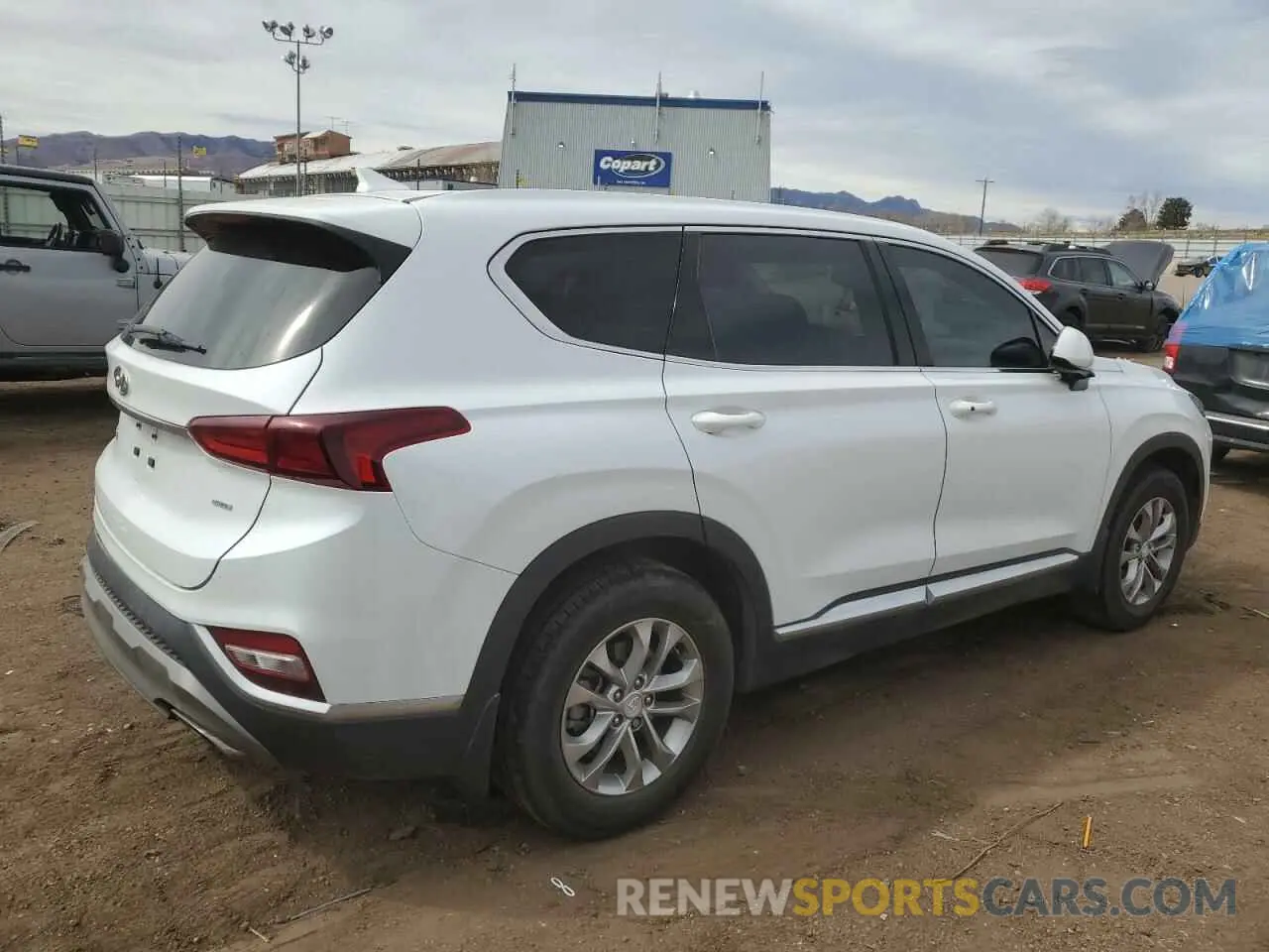 3 fotografías del automóvil dañado 5NMS3CAD1LH246529 HYUNDAI SANTA FE 2020