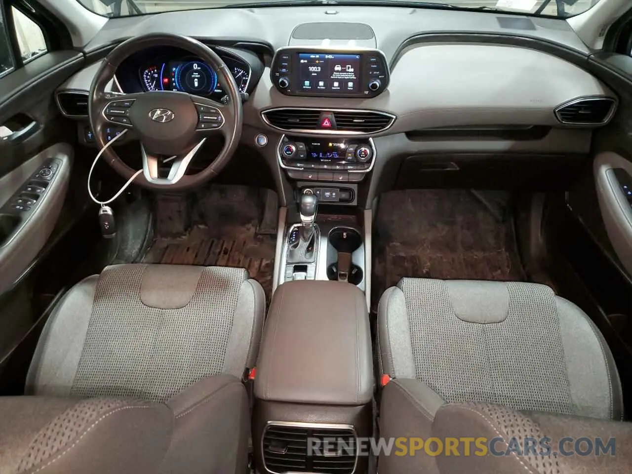 8 fotografías del automóvil dañado 5NMS3CAD2LH145757 HYUNDAI SANTA FE 2020