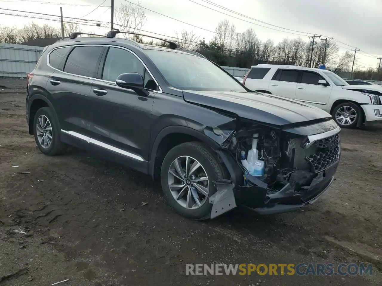 4 fotografías del automóvil dañado 5NMS3CAD2LH214835 HYUNDAI SANTA FE 2020