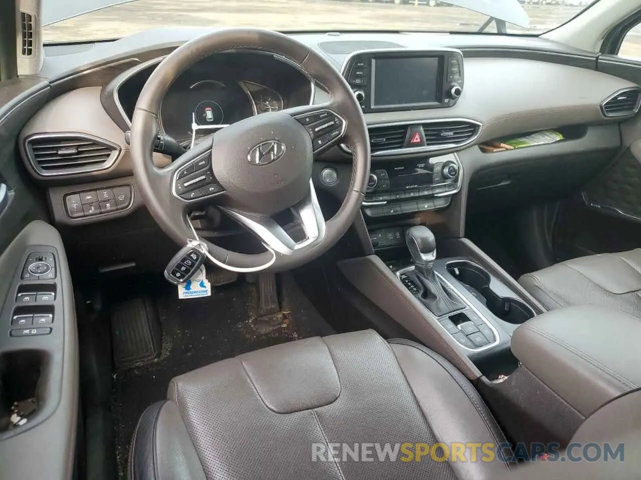 8 fotografías del automóvil dañado 5NMS3CAD2LH214835 HYUNDAI SANTA FE 2020