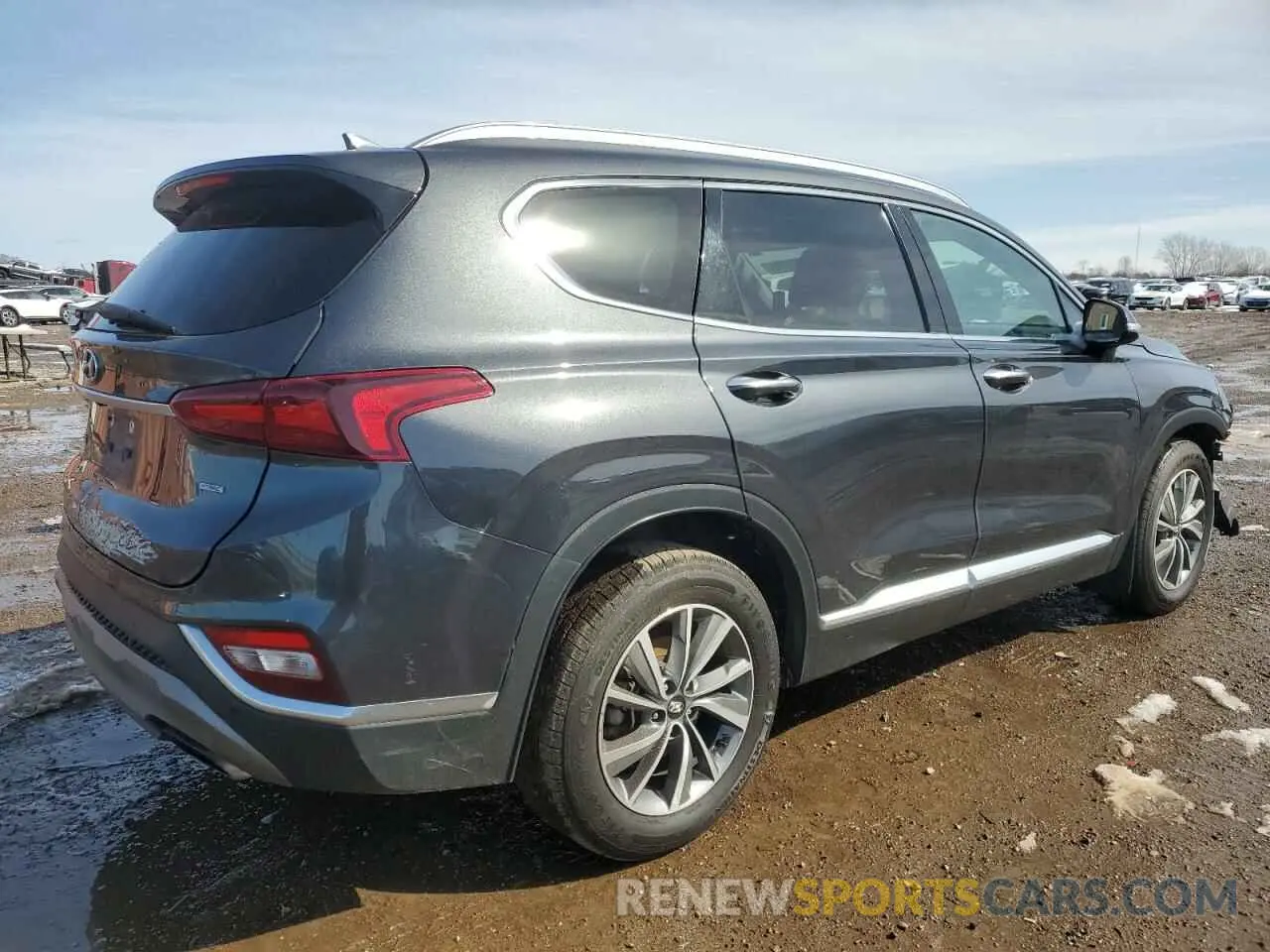 3 fotografías del automóvil dañado 5NMS3CAD3LH235404 HYUNDAI SANTA FE 2020